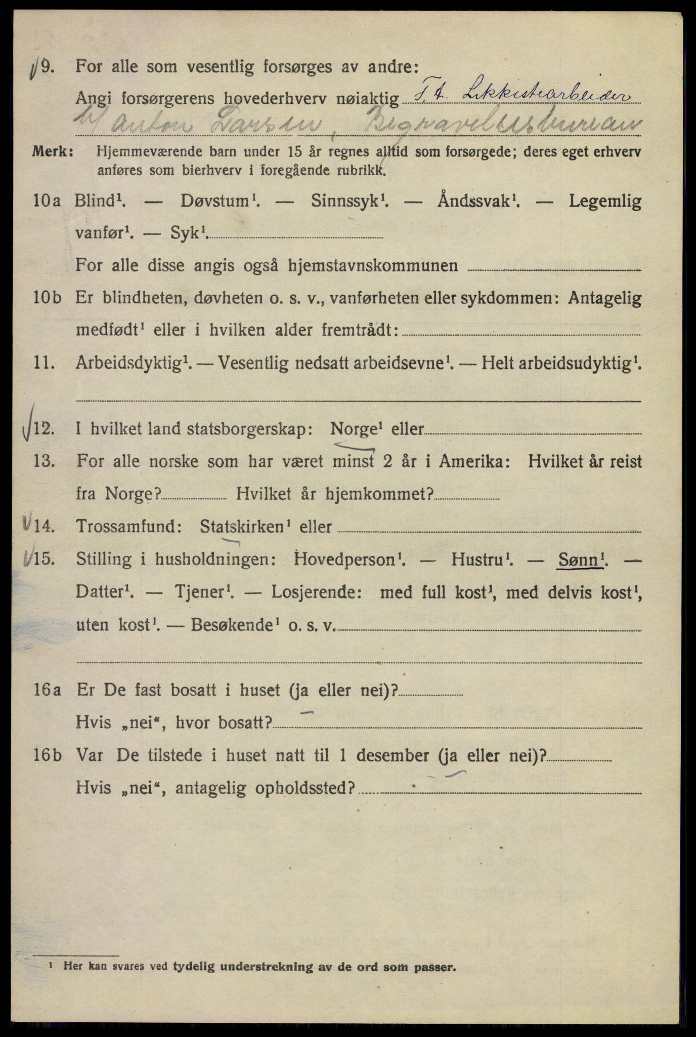 SAO, 1920 census for Kristiania, 1920, p. 618378