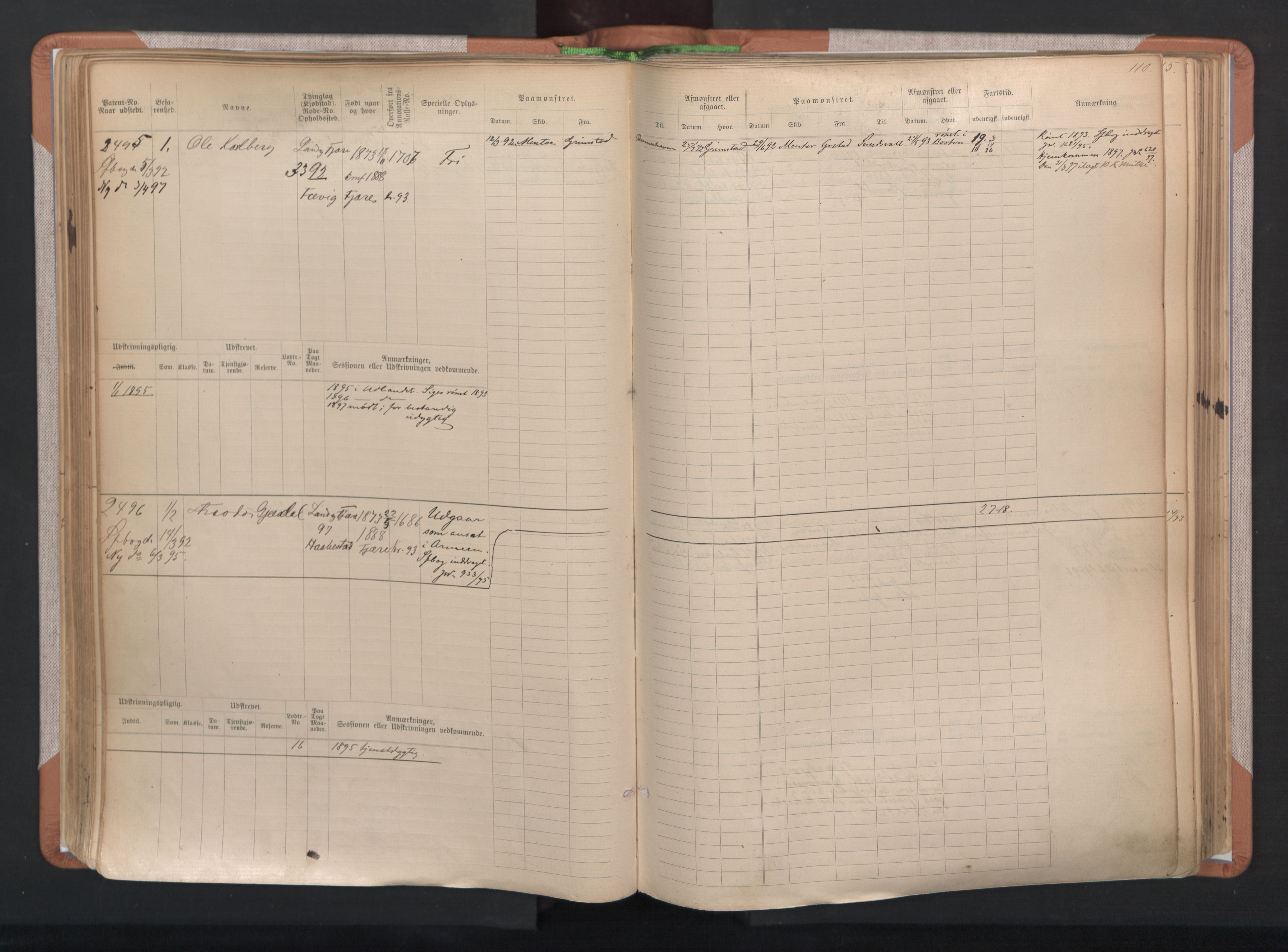 Grimstad mønstringskrets, AV/SAK-2031-0013/F/Fb/L0004: Hovedrulle A nr 2277-3042, F-7, 1889-1940, p. 115