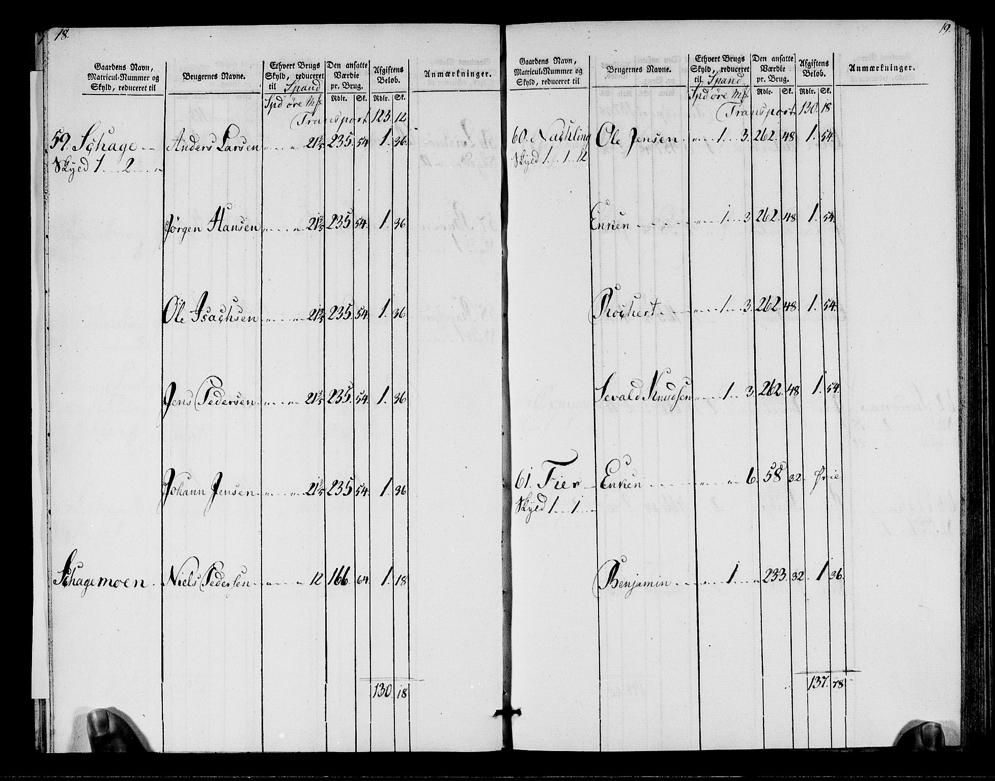 Rentekammeret inntil 1814, Realistisk ordnet avdeling, AV/RA-EA-4070/N/Ne/Nea/L0155: Namdalen fogderi. Oppebørselsregister, 1803-1804, p. 11