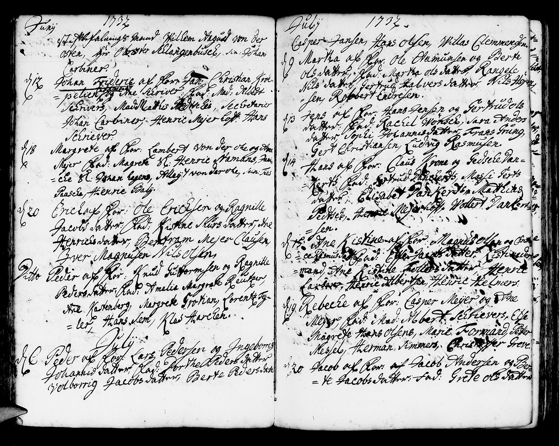 Korskirken sokneprestembete, SAB/A-76101/H/Haa/L0004: Parish register (official) no. A 4, 1720-1750, p. 112
