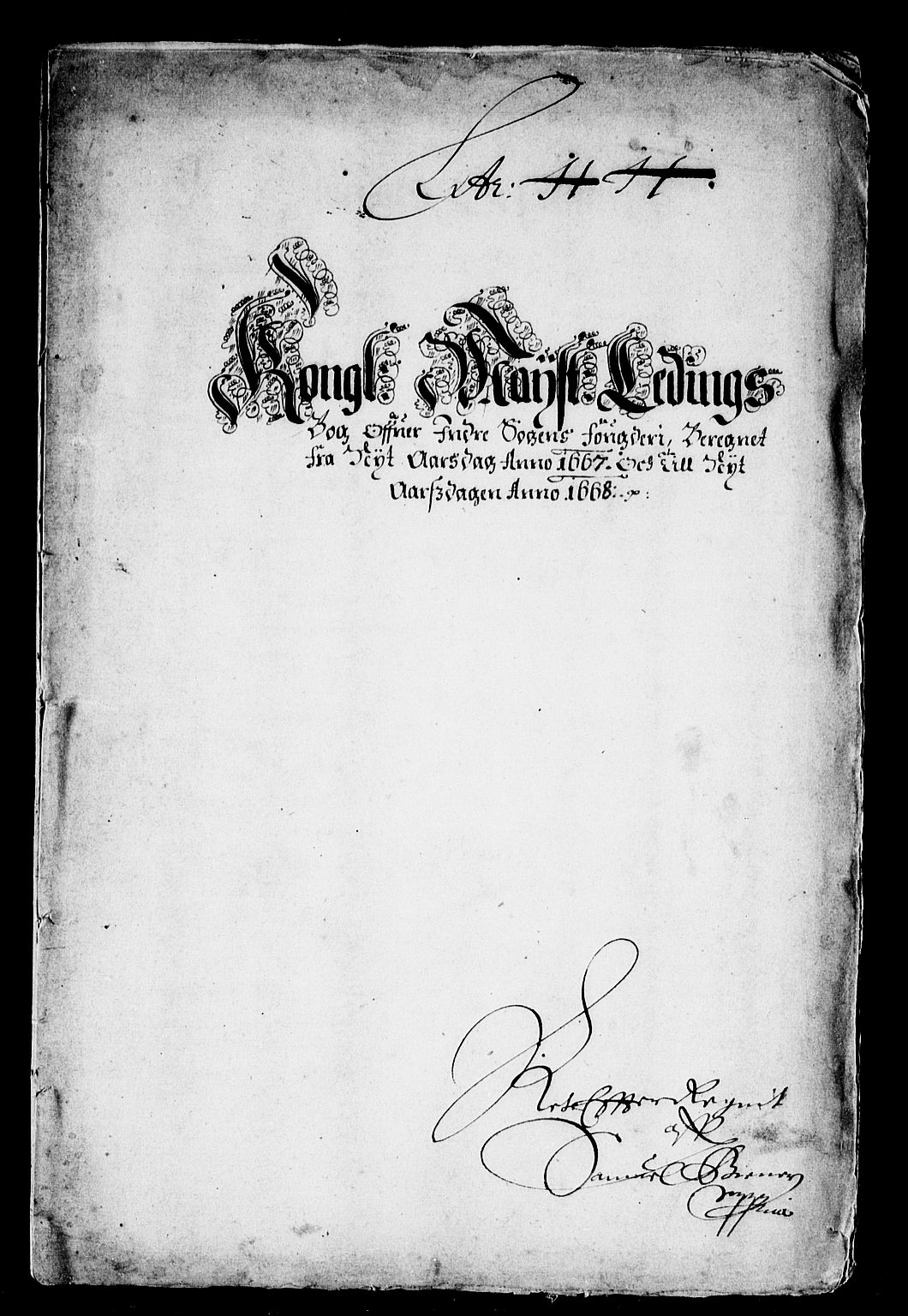 Rentekammeret inntil 1814, Reviderte regnskaper, Stiftamtstueregnskaper, Bergen stiftamt, AV/RA-EA-6043/R/Rc/L0025: Bergen stiftamt, 1667