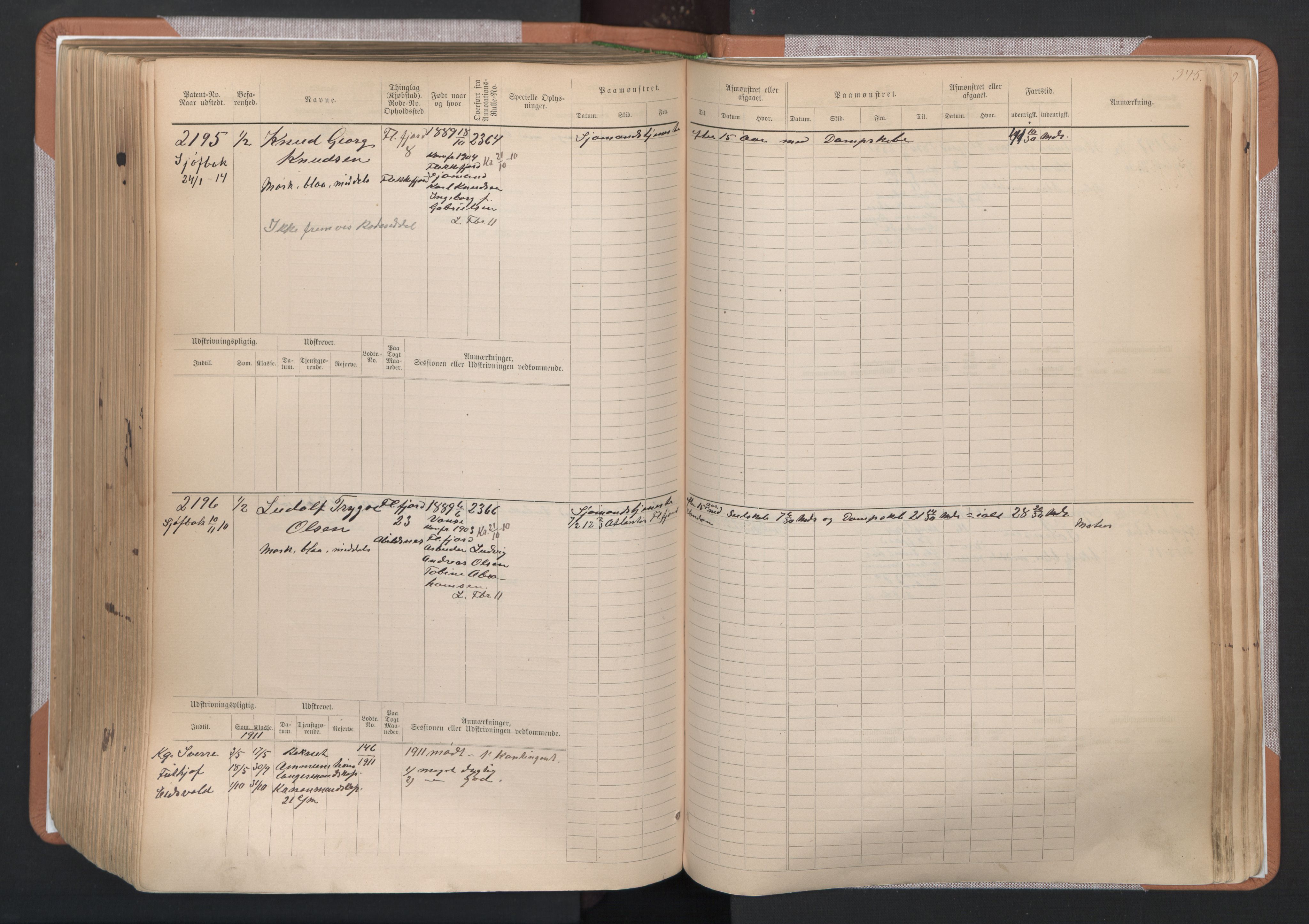 Flekkefjord mønstringskrets, SAK/2031-0018/F/Fb/L0003: Hovedrulle nr 1515-2326, N-6, 1885-1934, p. 347