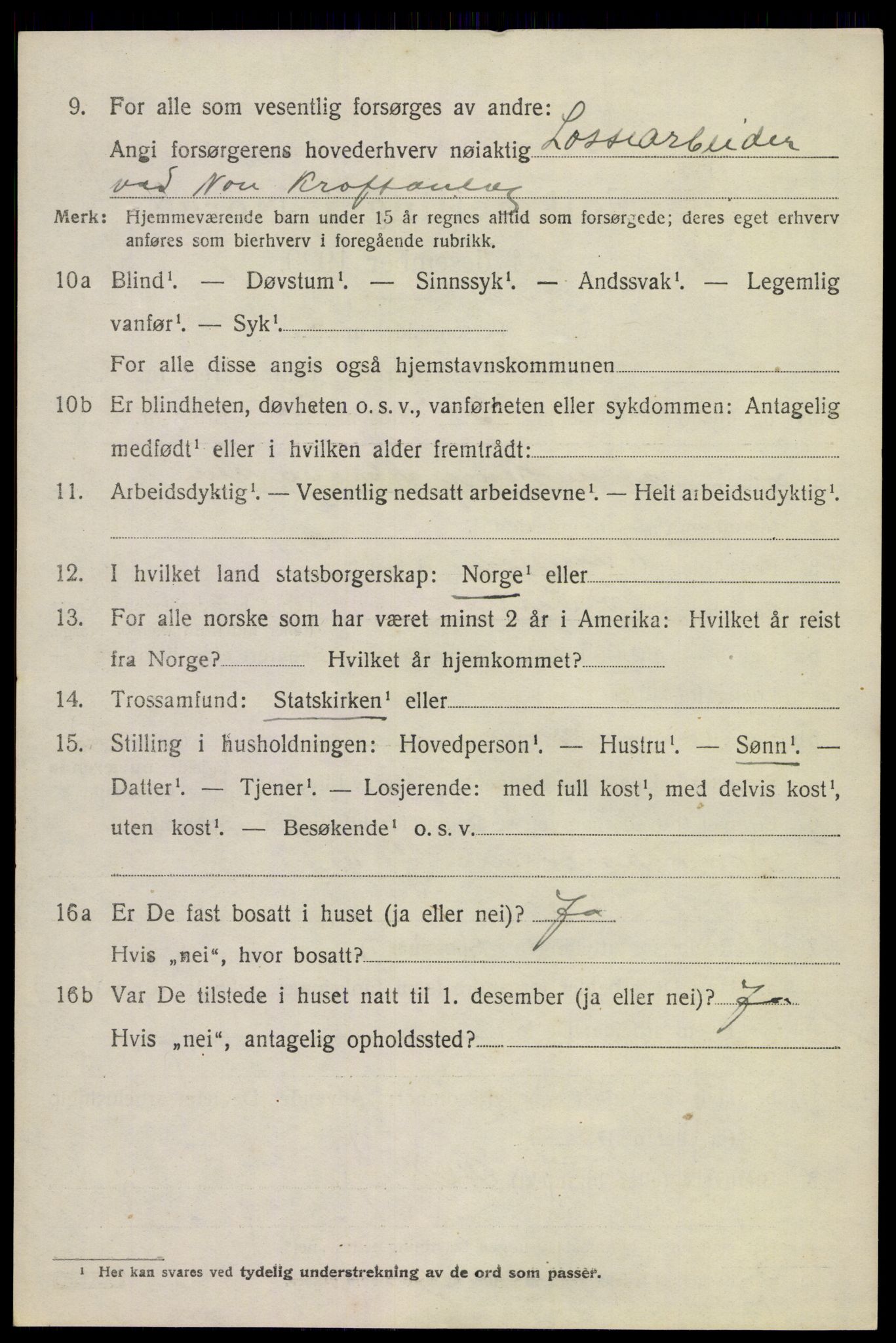 SAKO, 1920 census for Nore, 1920, p. 5031