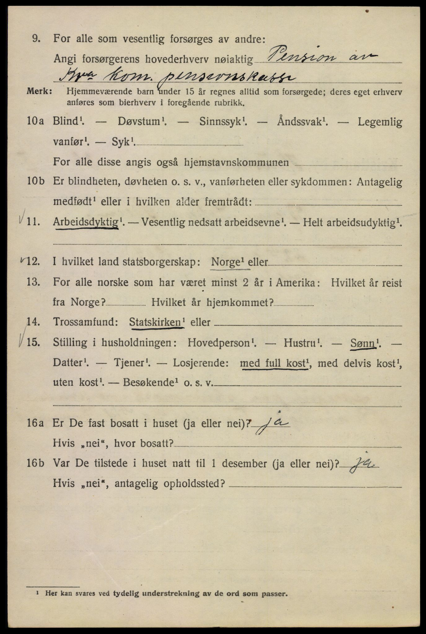 SAO, 1920 census for Kristiania, 1920, p. 273640