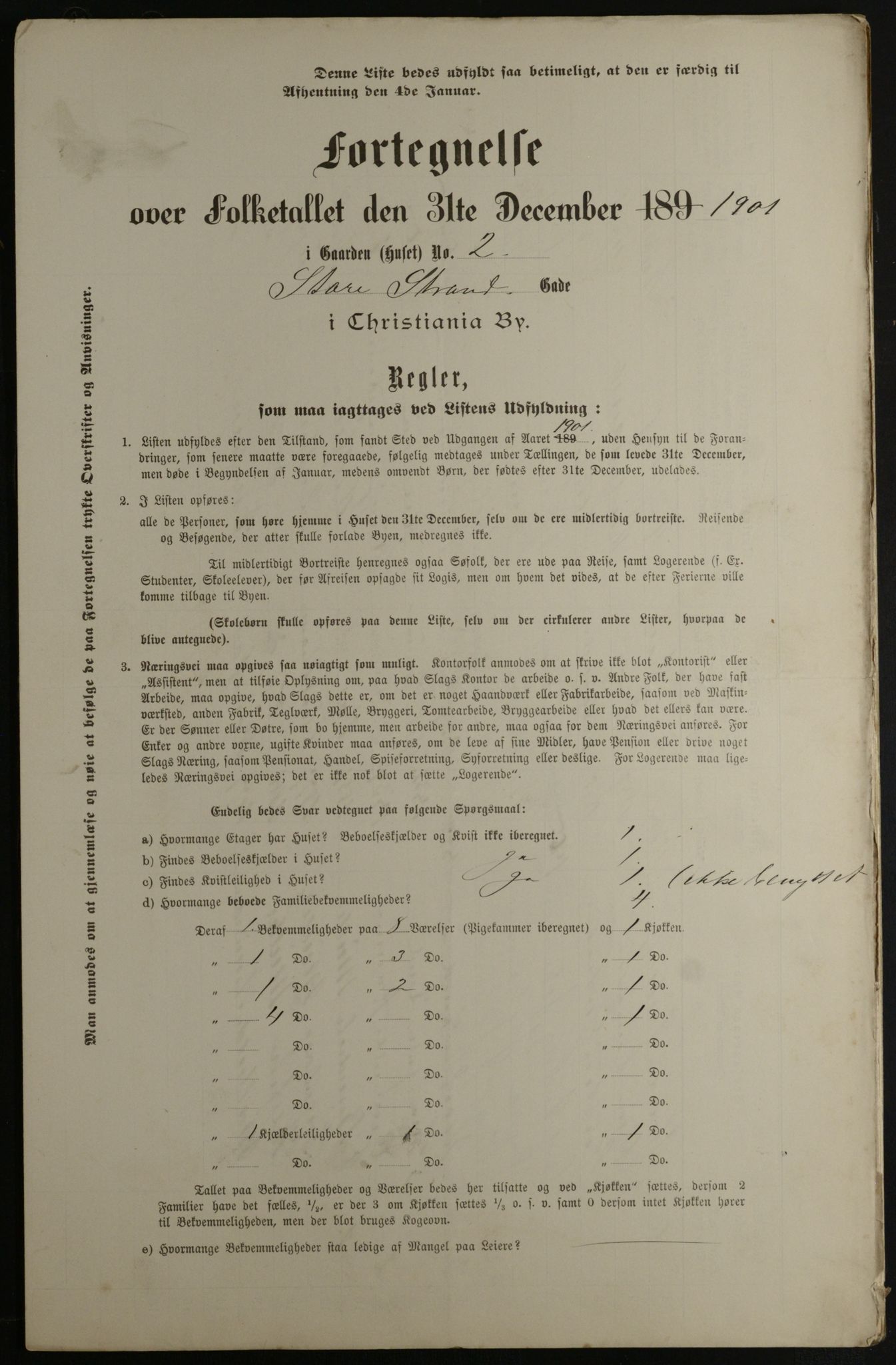 OBA, Municipal Census 1901 for Kristiania, 1901, p. 15763