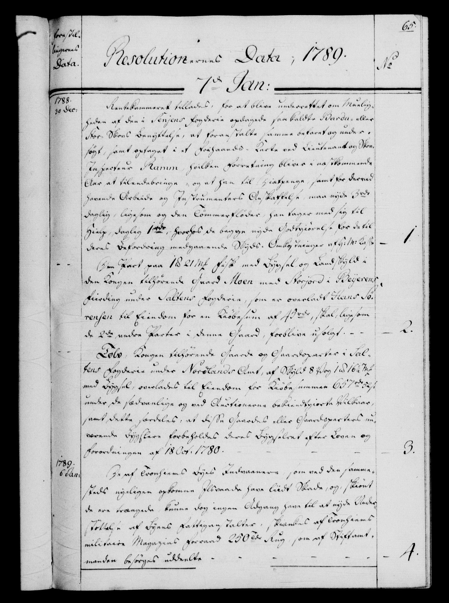Rentekammeret, Kammerkanselliet, RA/EA-3111/G/Gf/Gfb/L0013: Register til norske relasjons- og resolusjonsprotokoller (merket RK 52.108), 1786-1793, p. 1065a