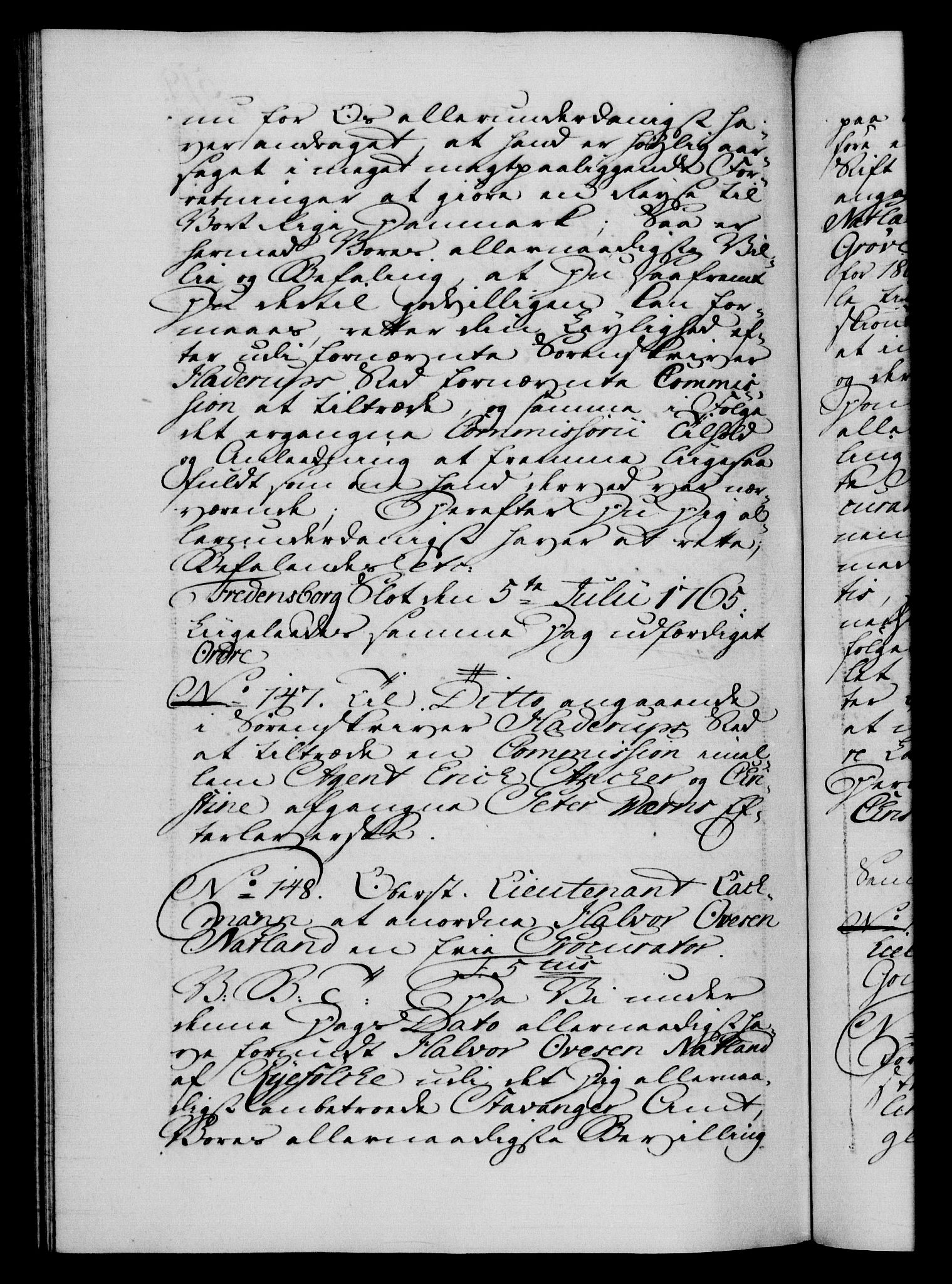 Danske Kanselli 1572-1799, AV/RA-EA-3023/F/Fc/Fca/Fcab/L0037: Norske tegnelser, 1762-1766, p. 519b