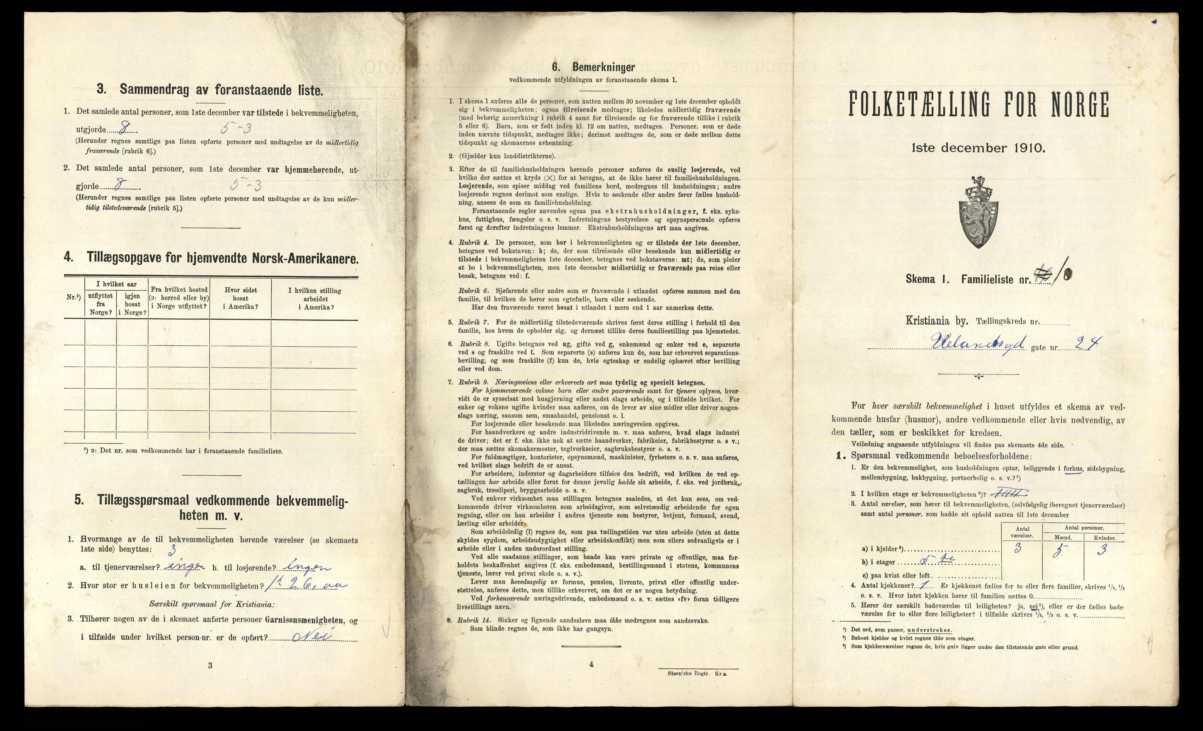 RA, 1910 census for Kristiania, 1910, p. 114135