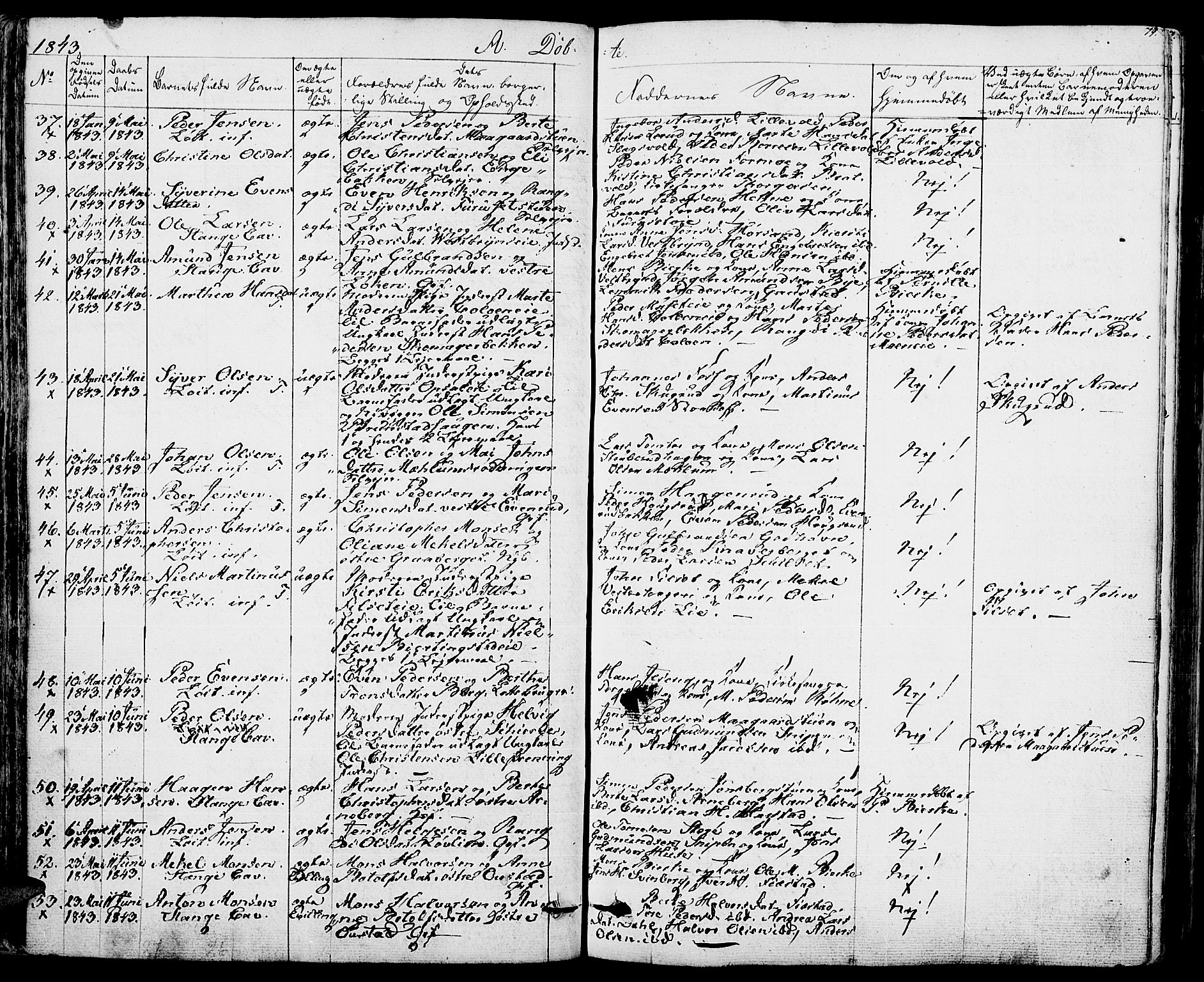Romedal prestekontor, SAH/PREST-004/K/L0003: Parish register (official) no. 3, 1829-1846, p. 79
