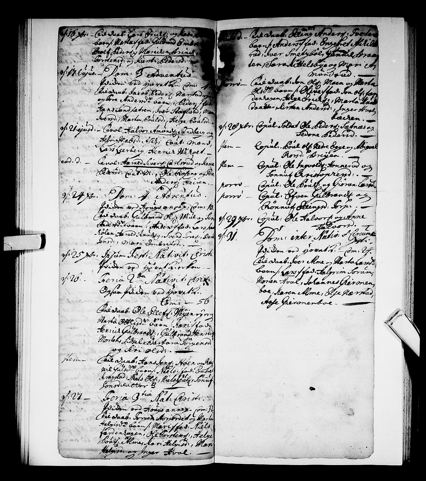 Norderhov kirkebøker, SAKO/A-237/F/Fa/L0002b: Parish register (official) no. 2B, 1726-1739, p. 372-373