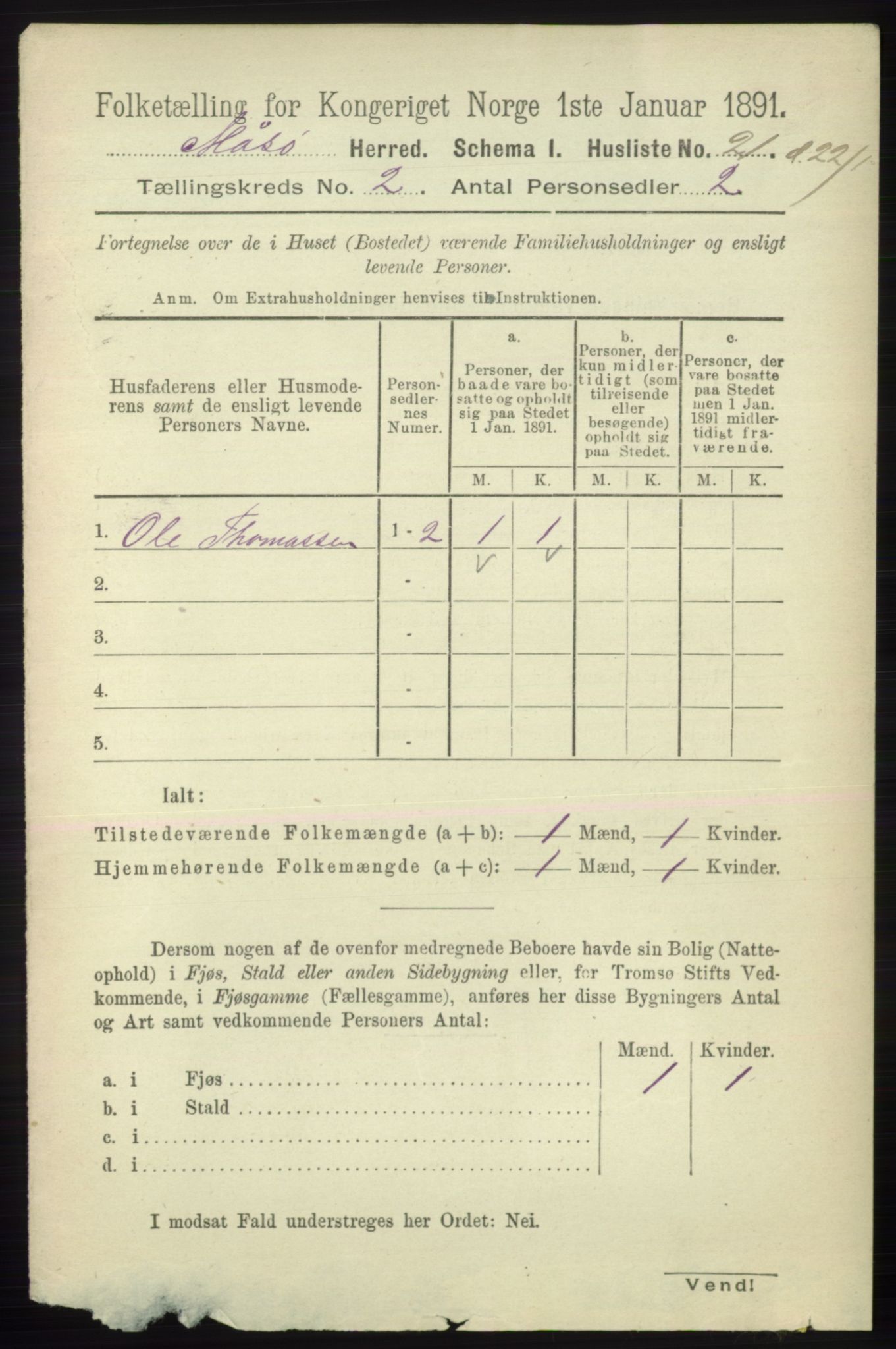 RA, 1891 census for 2018 Måsøy, 1891, p. 239