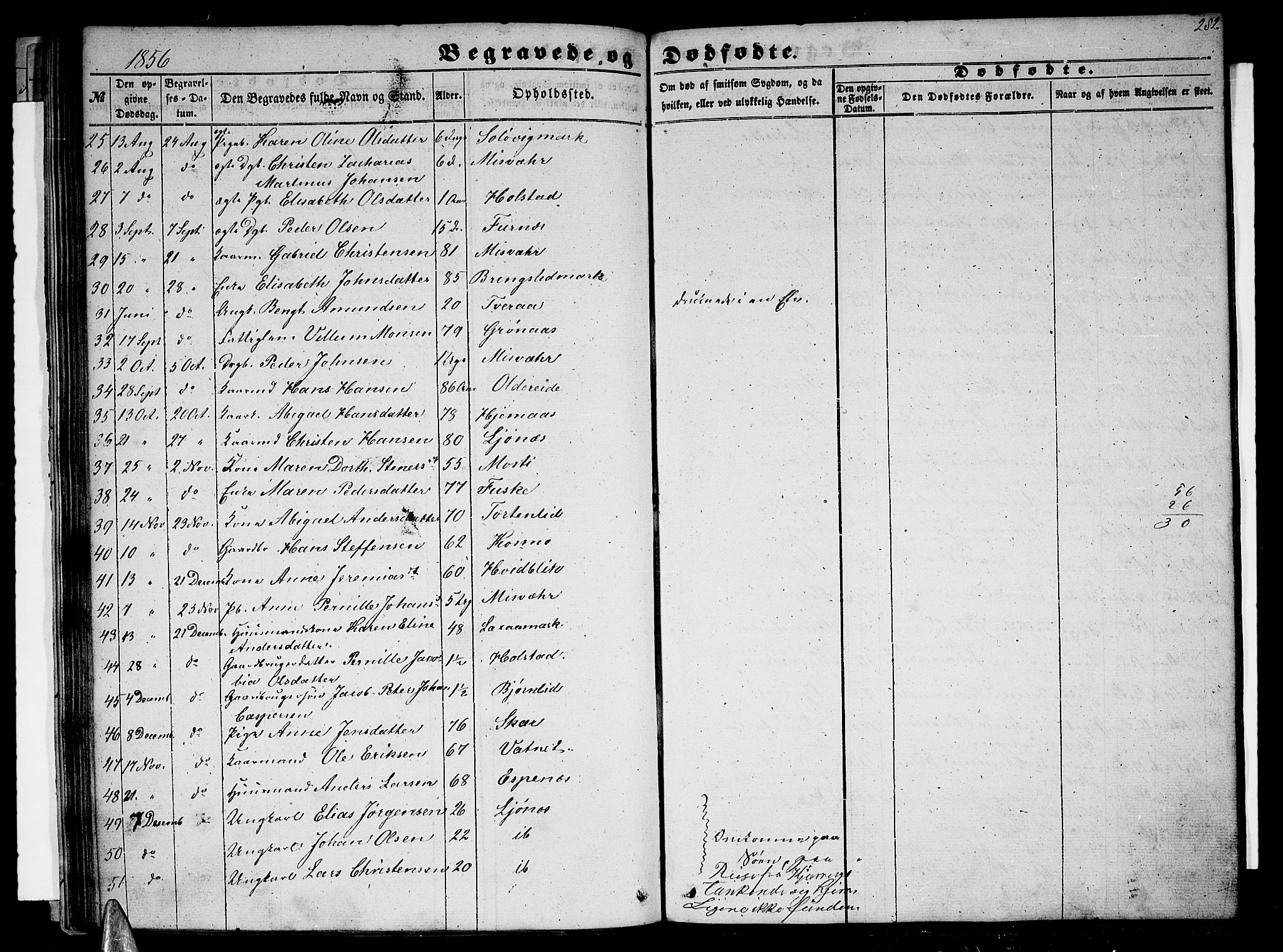 Ministerialprotokoller, klokkerbøker og fødselsregistre - Nordland, AV/SAT-A-1459/852/L0753: Parish register (copy) no. 852C04, 1856-1877, p. 282