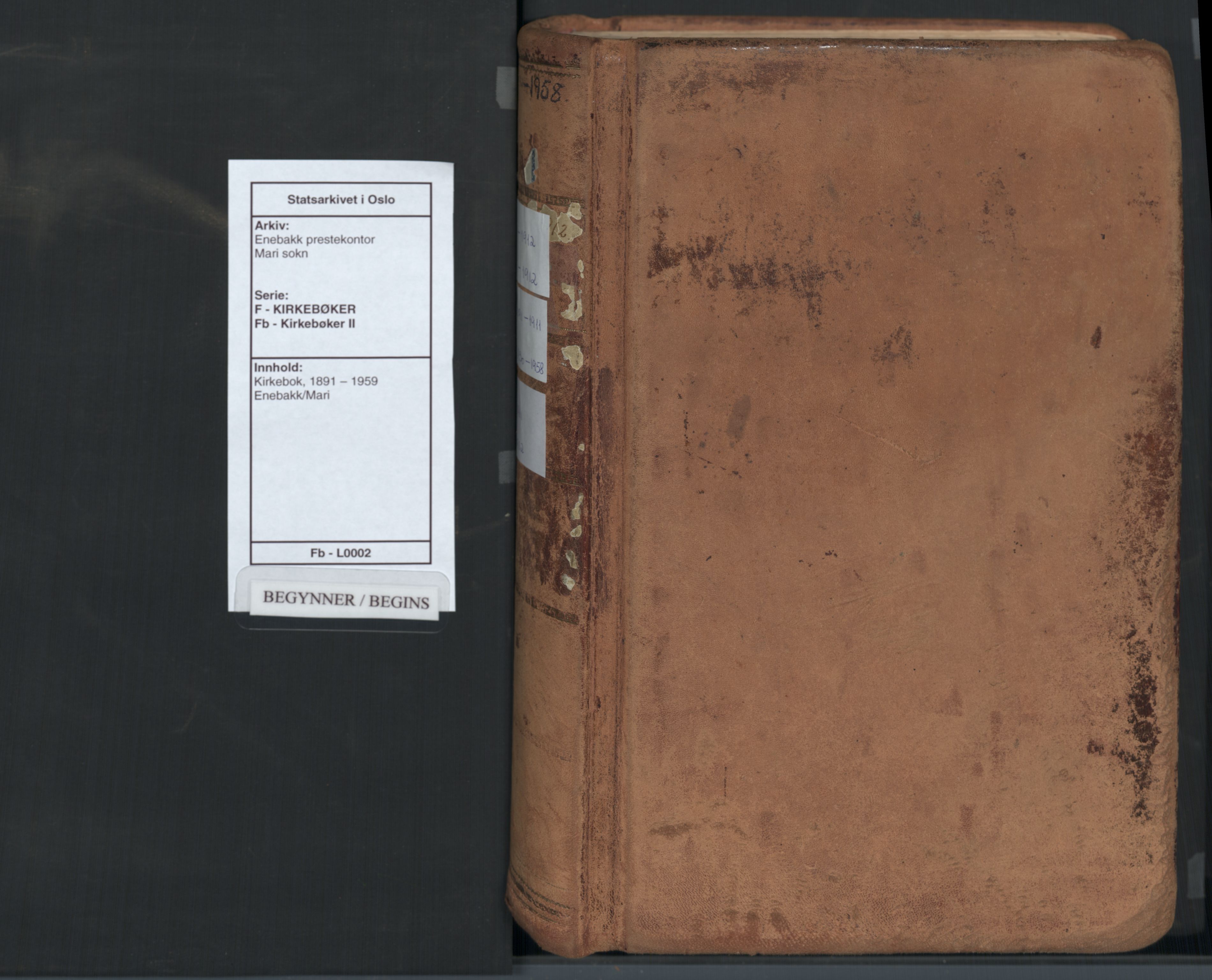 Enebakk prestekontor Kirkebøker, SAO/A-10171c/F/Fb/L0002: Parish register (official) no. II 2, 1891-1959