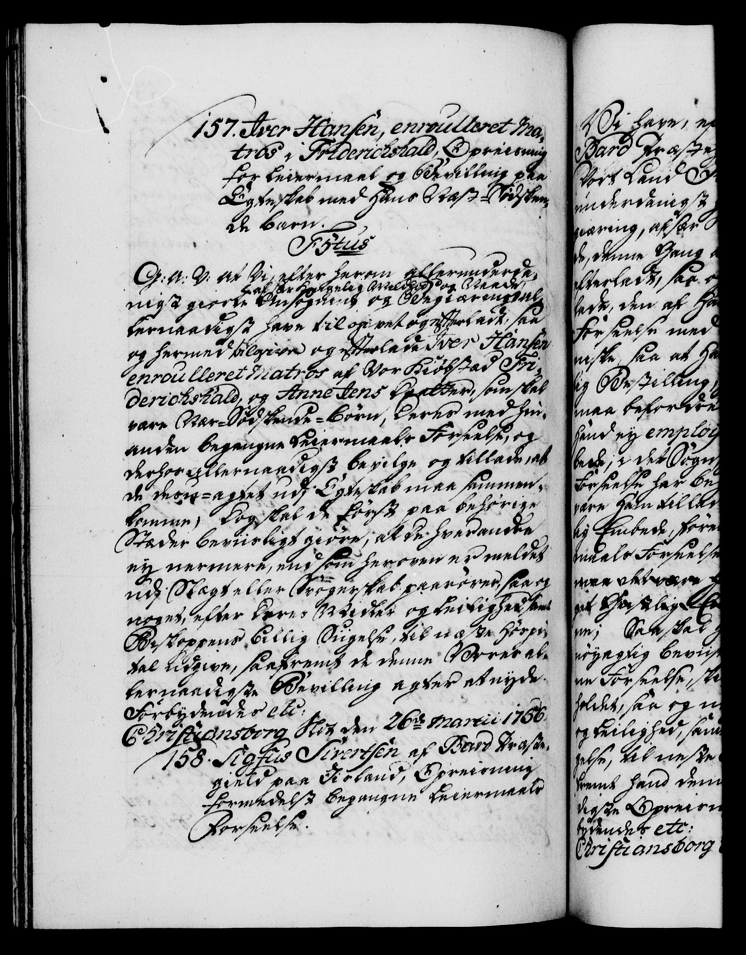 Danske Kanselli 1572-1799, AV/RA-EA-3023/F/Fc/Fca/Fcaa/L0039: Norske registre, 1755-1756, p. 538b