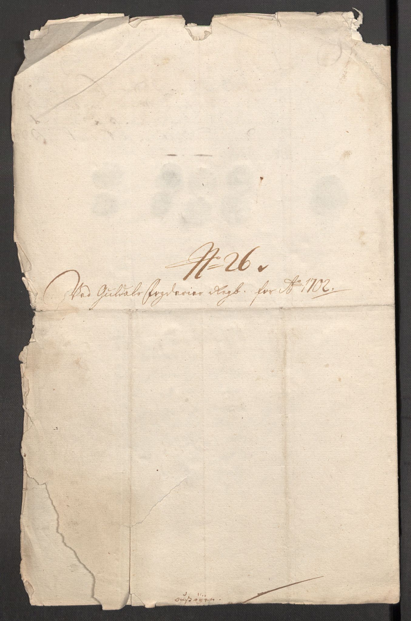 Rentekammeret inntil 1814, Reviderte regnskaper, Fogderegnskap, RA/EA-4092/R60/L3952: Fogderegnskap Orkdal og Gauldal, 1702, p. 384