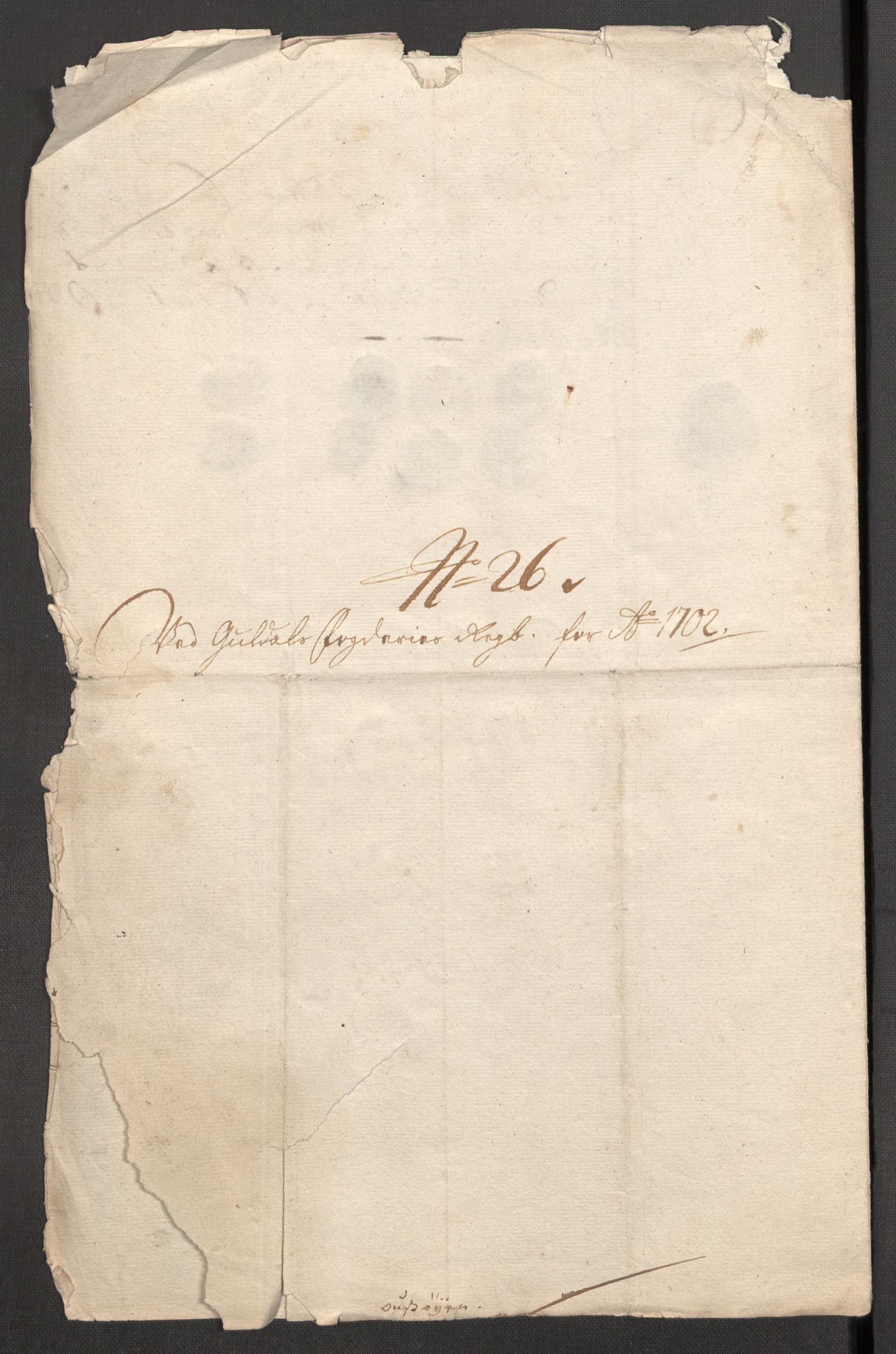 Rentekammeret inntil 1814, Reviderte regnskaper, Fogderegnskap, AV/RA-EA-4092/R60/L3952: Fogderegnskap Orkdal og Gauldal, 1702, p. 384