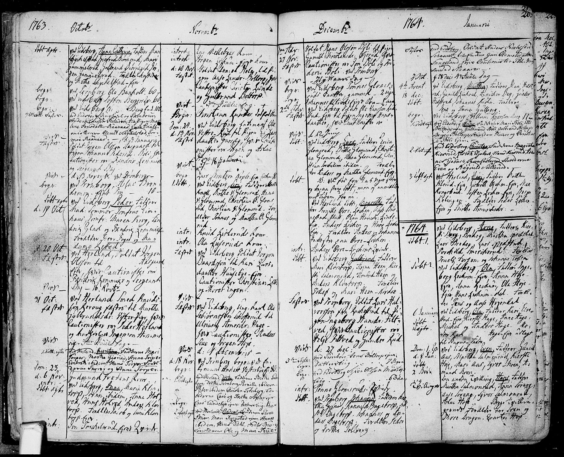 Eidsberg prestekontor Kirkebøker, SAO/A-10905/F/Fa/L0004: Parish register (official) no. I 4, 1759-1788, p. 20