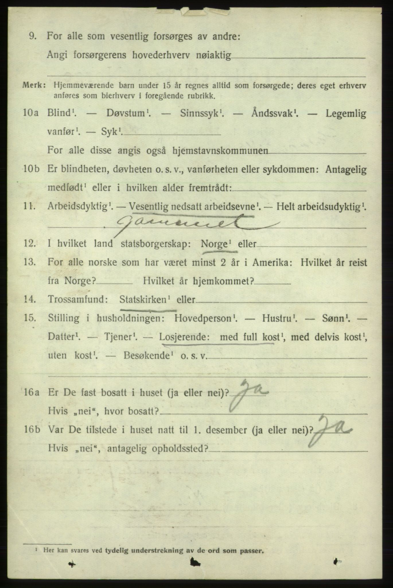 SAB, 1920 census for Skånevik, 1920, p. 5498