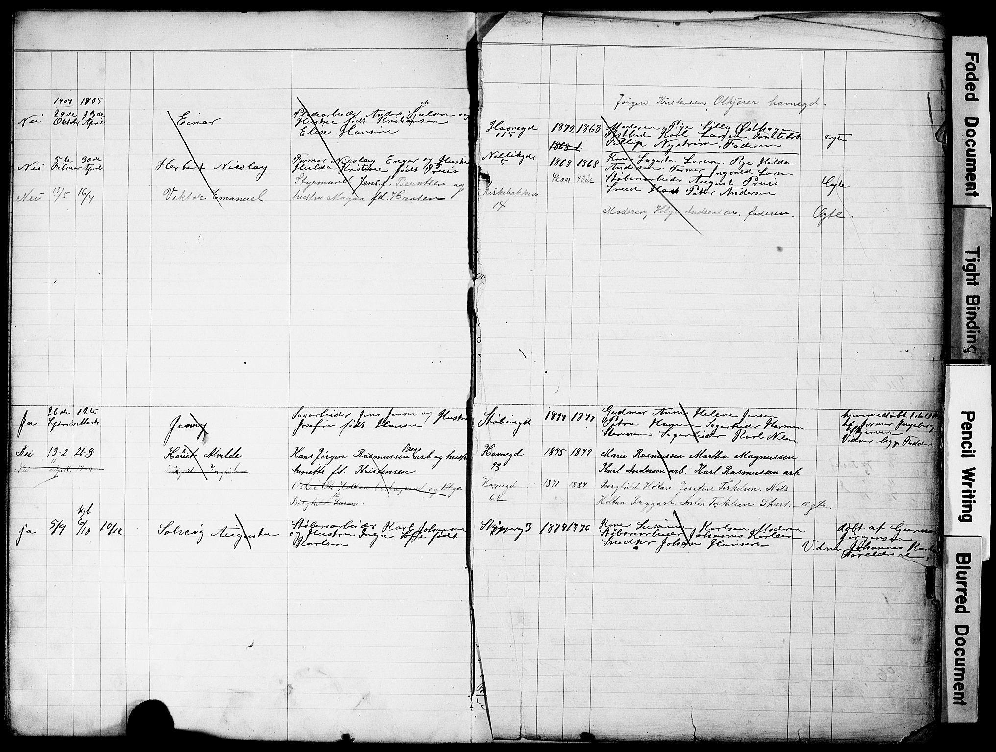 Strømsø kirkebøker, AV/SAKO-A-246/Y/Yb/L0001: Parish register draft no. II 1, 1896-1904