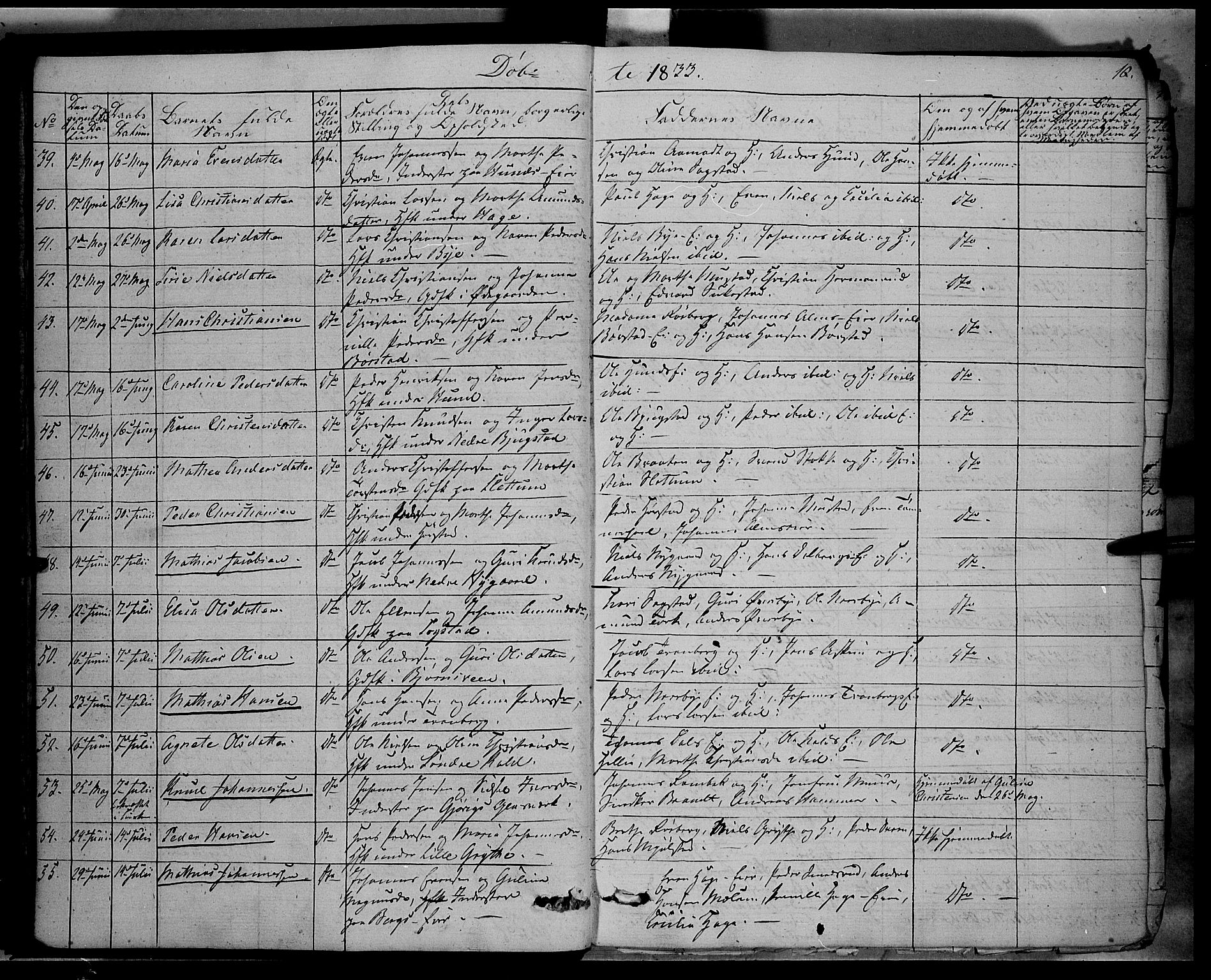 Vardal prestekontor, AV/SAH-PREST-100/H/Ha/Haa/L0005: Parish register (official) no. 5, 1831-1853, p. 10