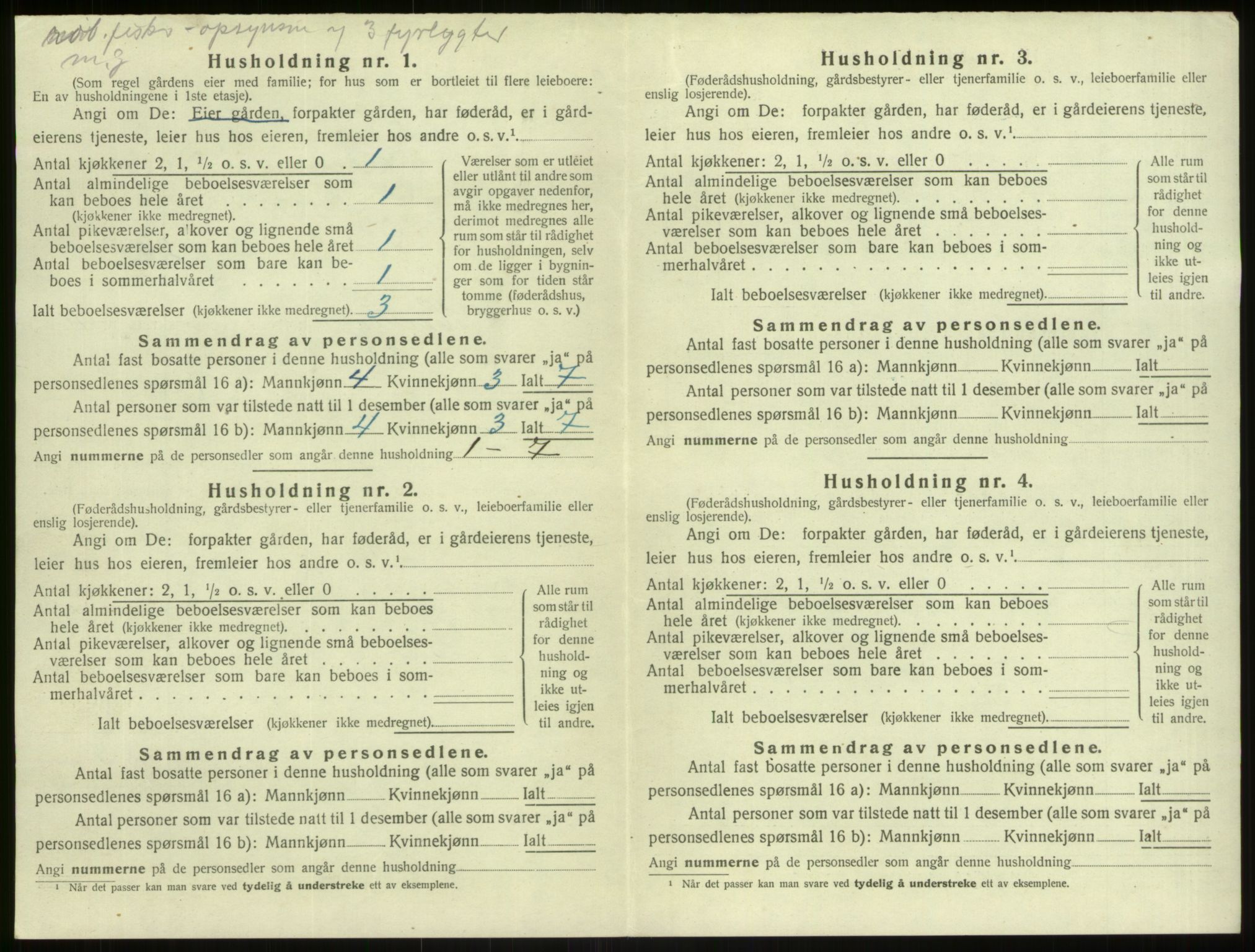 SAB, 1920 census for Herdla, 1920, p. 964