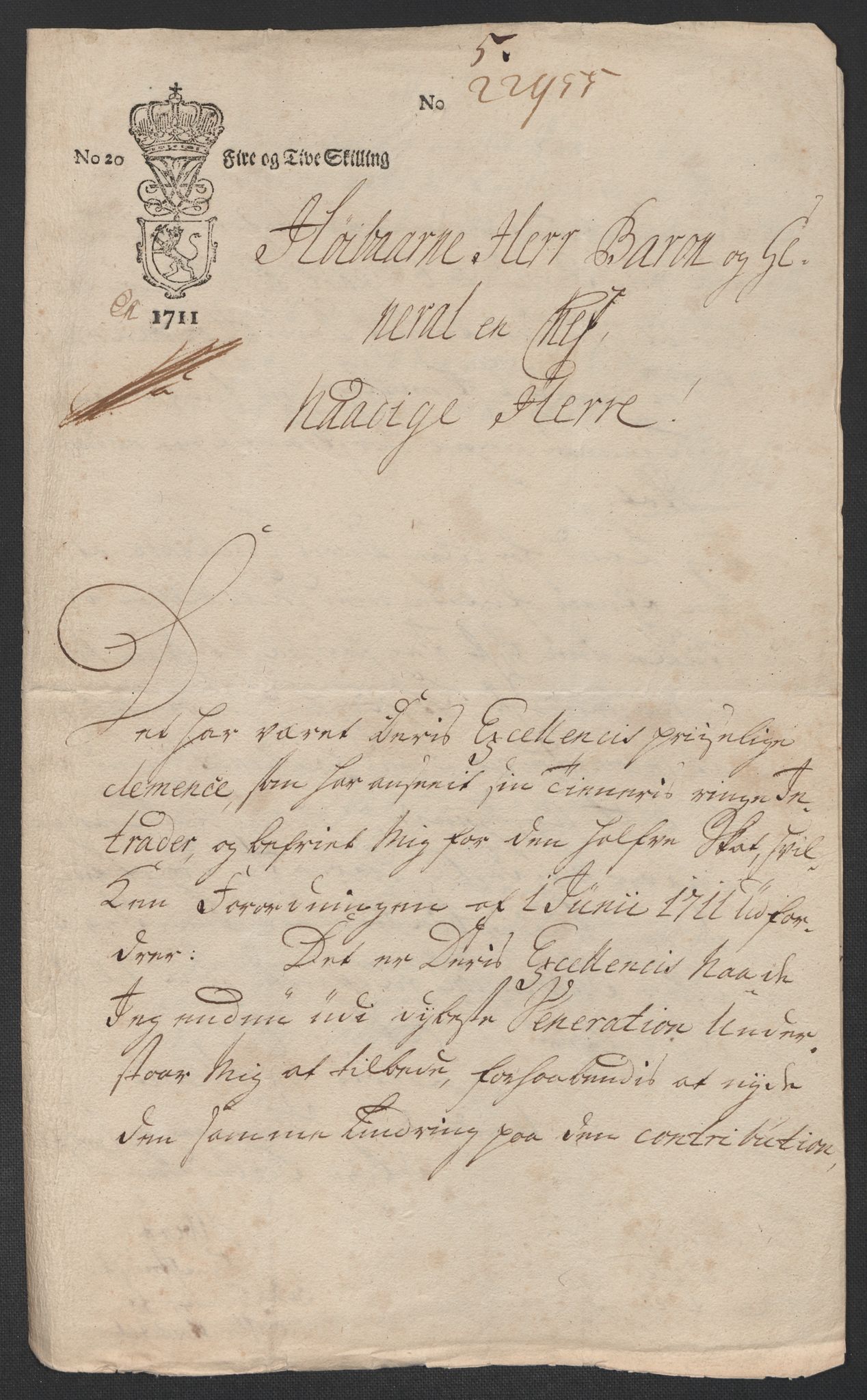 Rentekammeret inntil 1814, Reviderte regnskaper, Fogderegnskap, AV/RA-EA-4092/R10/L0449: Fogderegnskap Aker og Follo, 1711, p. 57