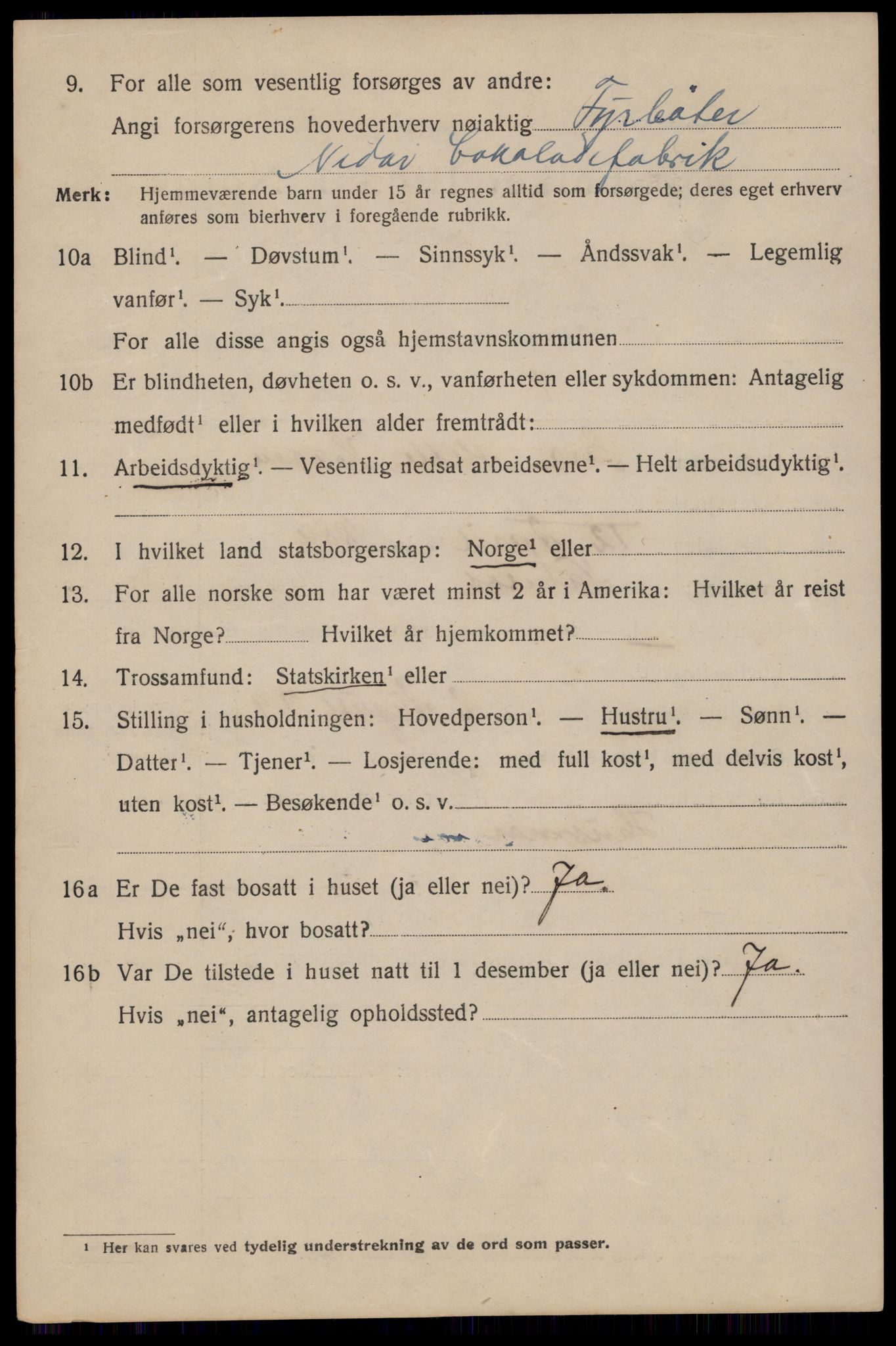 SAT, 1920 census for Trondheim, 1920, p. 127147