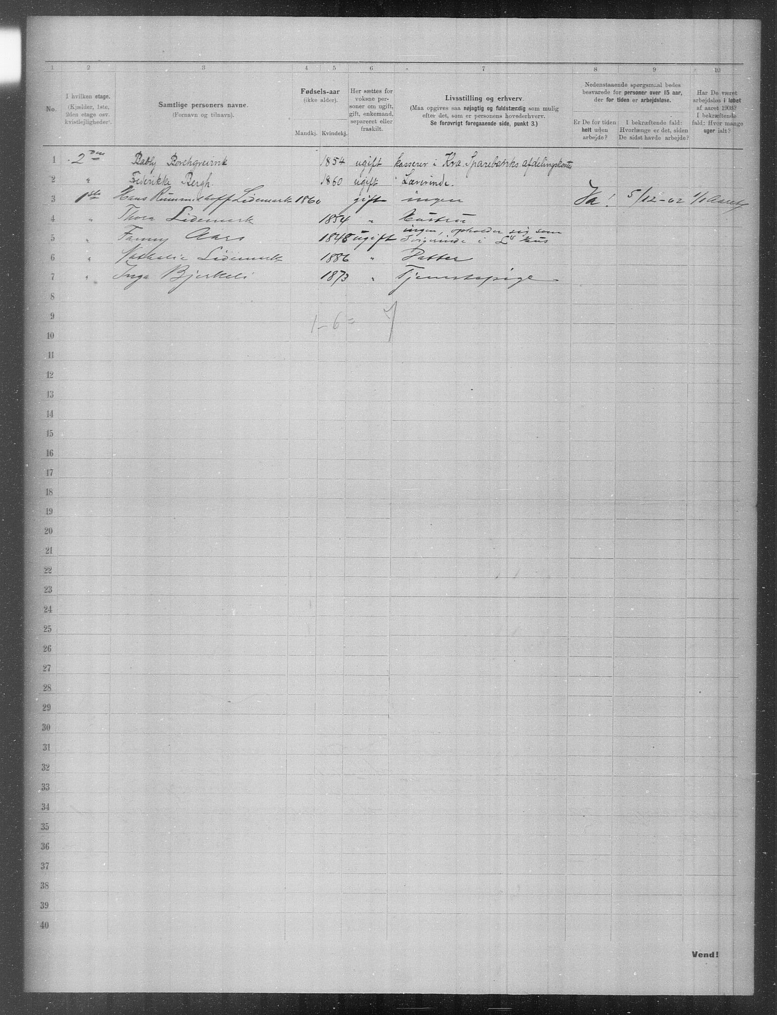 OBA, Municipal Census 1903 for Kristiania, 1903, p. 11717