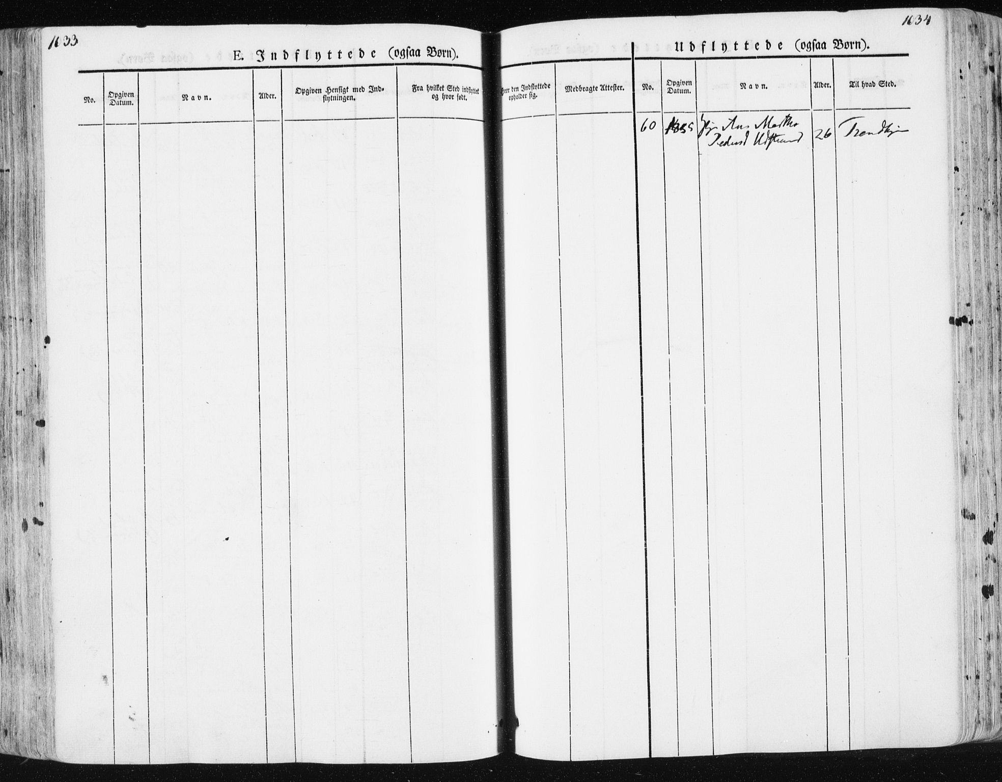 Ministerialprotokoller, klokkerbøker og fødselsregistre - Sør-Trøndelag, SAT/A-1456/659/L0736: Parish register (official) no. 659A06, 1842-1856, p. 1033-1034