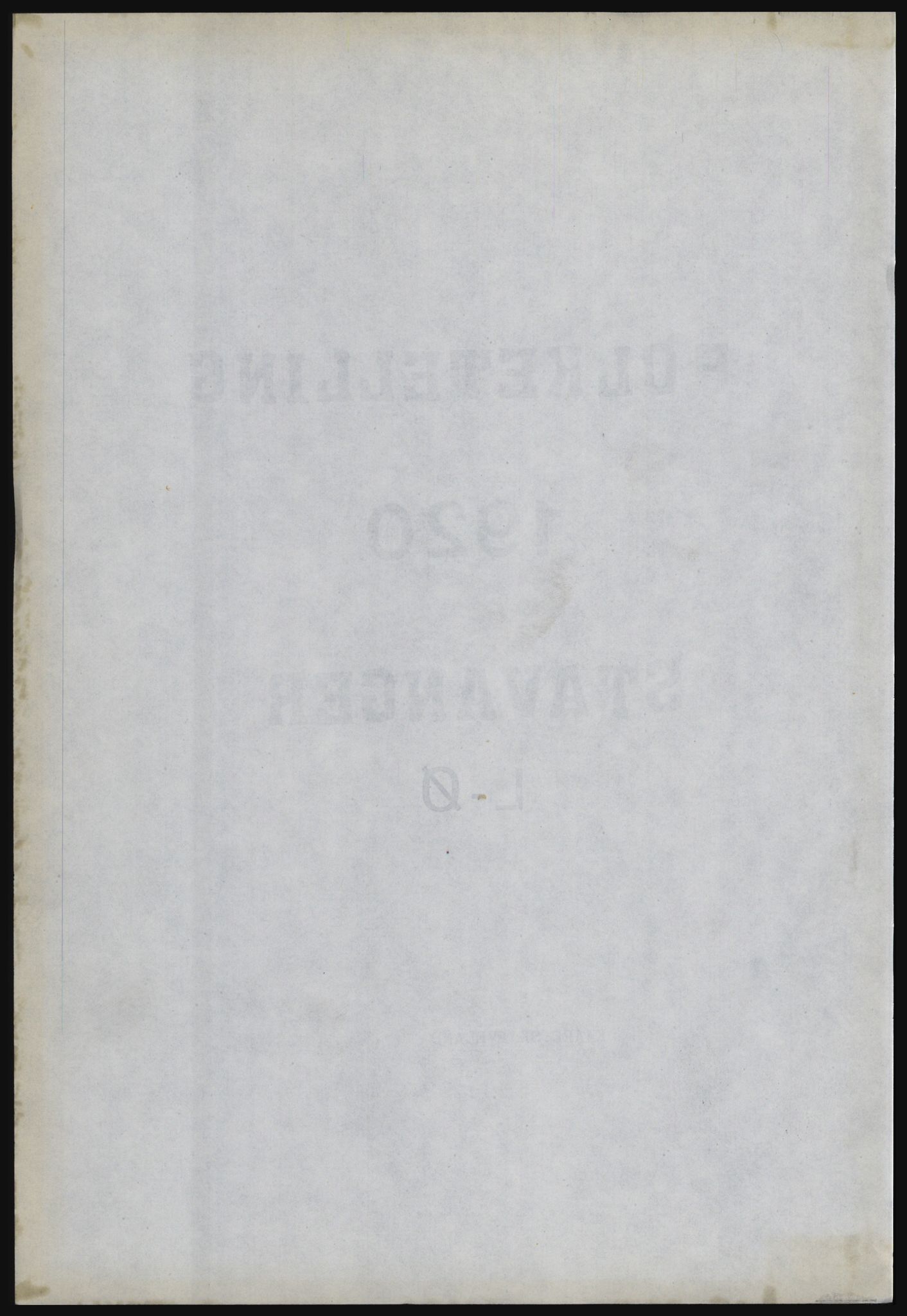 SAST, Copy of 1920 census for Stavanger, 1920, p. 1470