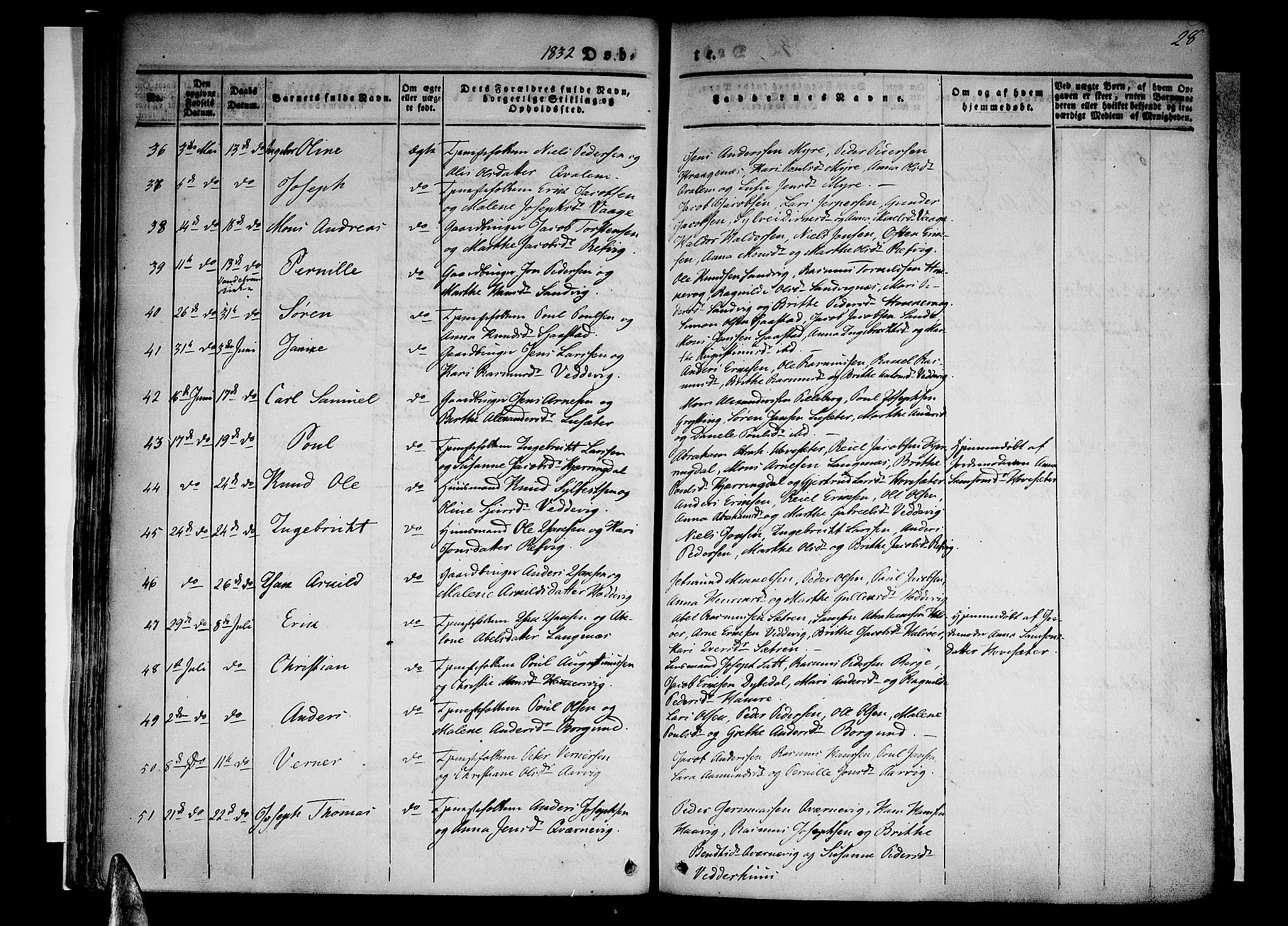 Selje sokneprestembete, SAB/A-99938/H/Ha/Haa/Haaa: Parish register (official) no. A 9, 1829-1844, p. 28