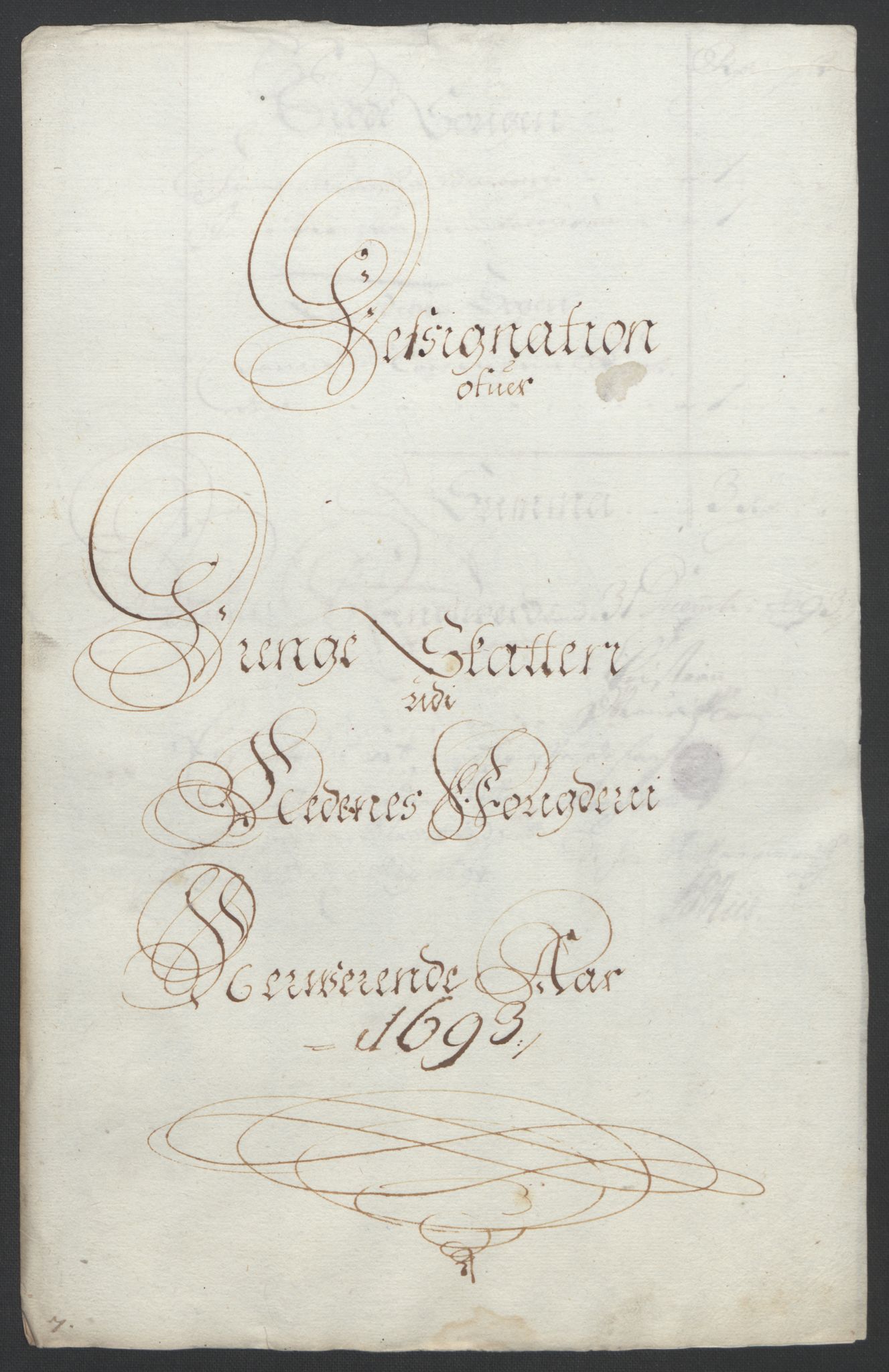 Rentekammeret inntil 1814, Reviderte regnskaper, Fogderegnskap, RA/EA-4092/R39/L2312: Fogderegnskap Nedenes, 1693-1695, p. 38