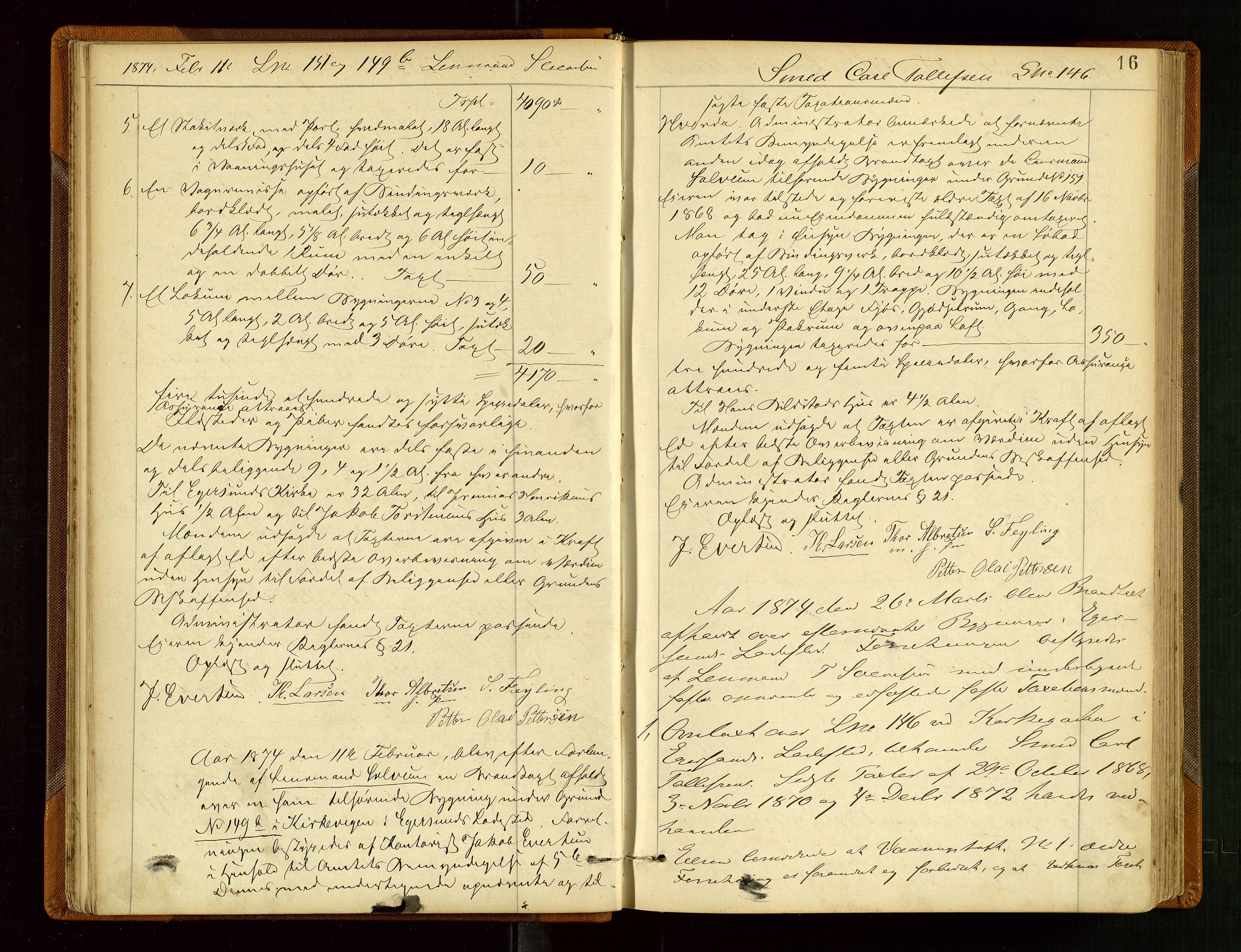 Eigersund lensmannskontor, AV/SAST-A-100171/God/L0003: "Brandtaxationsprotokol", 1874-1886, p. 15b-16a