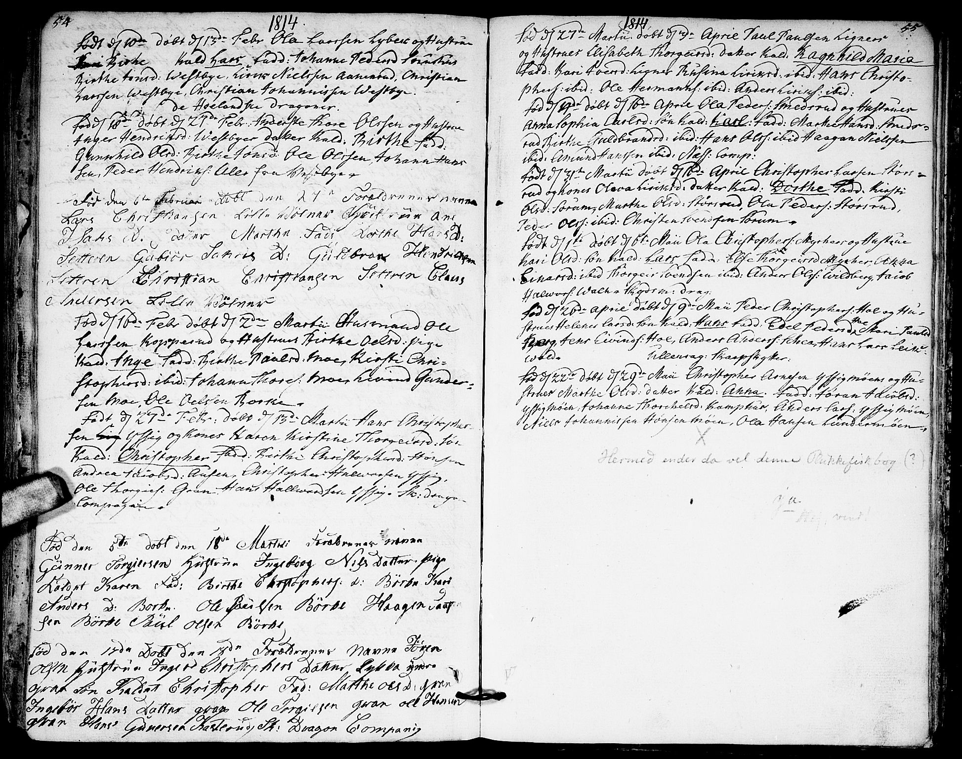 Sørum prestekontor Kirkebøker, SAO/A-10303/F/Fa/L0002: Parish register (official) no. I 2, 1759-1814, p. 54-55