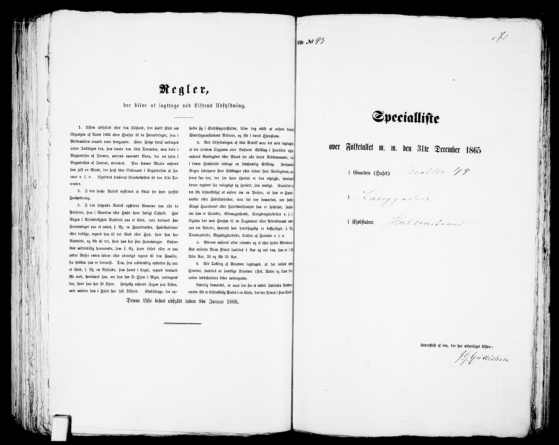 RA, 1865 census for Botne/Holmestrand, 1865, p. 193