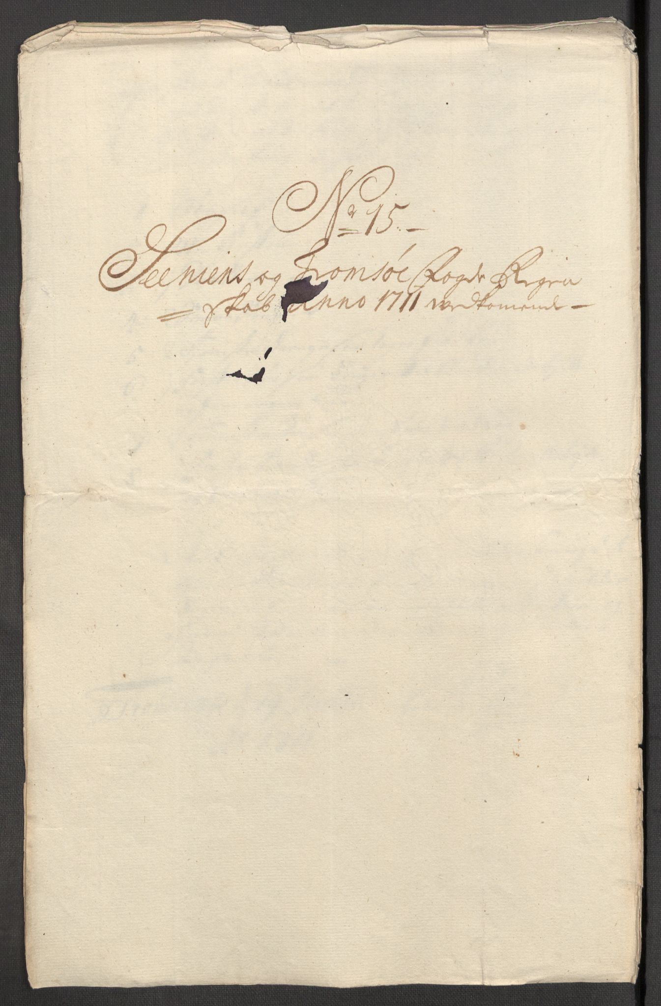 Rentekammeret inntil 1814, Reviderte regnskaper, Fogderegnskap, AV/RA-EA-4092/R68/L4758: Fogderegnskap Senja og Troms, 1711-1712, p. 103