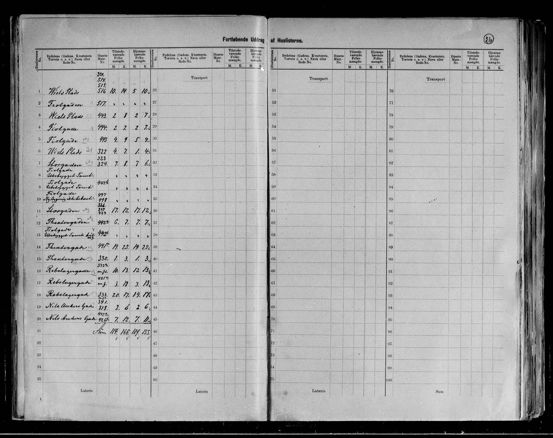 RA, 1891 census for 0101 Fredrikshald, 1891, p. 26