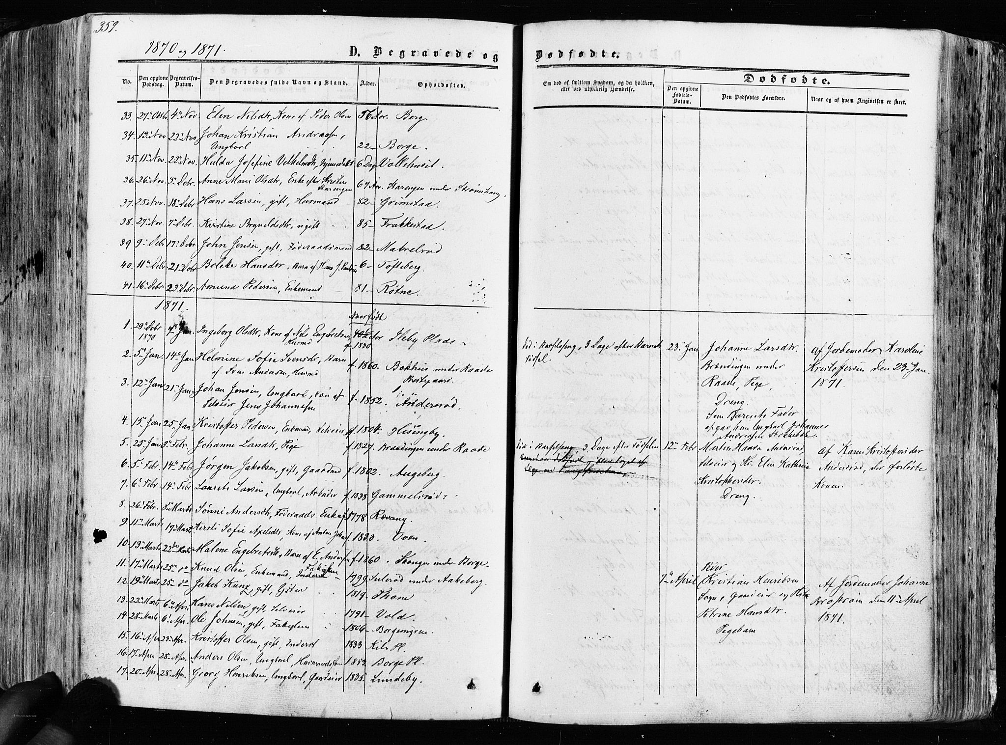 Råde prestekontor kirkebøker, AV/SAO-A-2009/F/Fa/L0006: Parish register (official) no. 6, 1854-1877, p. 359