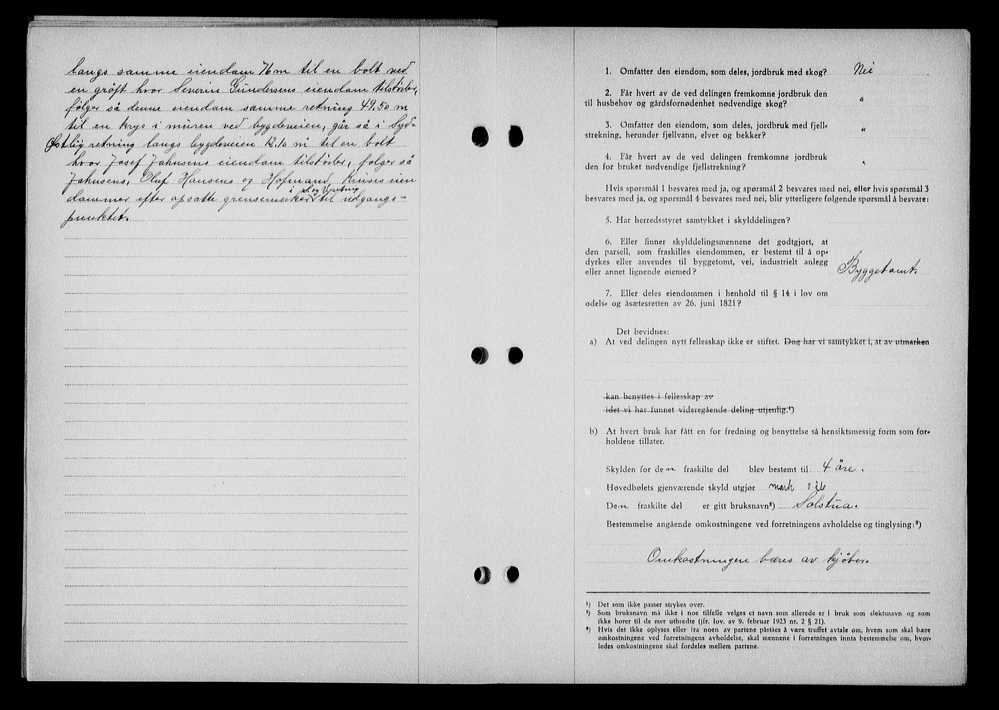 Nedenes sorenskriveri, AV/SAK-1221-0006/G/Gb/Gba/L0050: Mortgage book no. A-IV, 1942-1943, Diary no: : 1182/1942