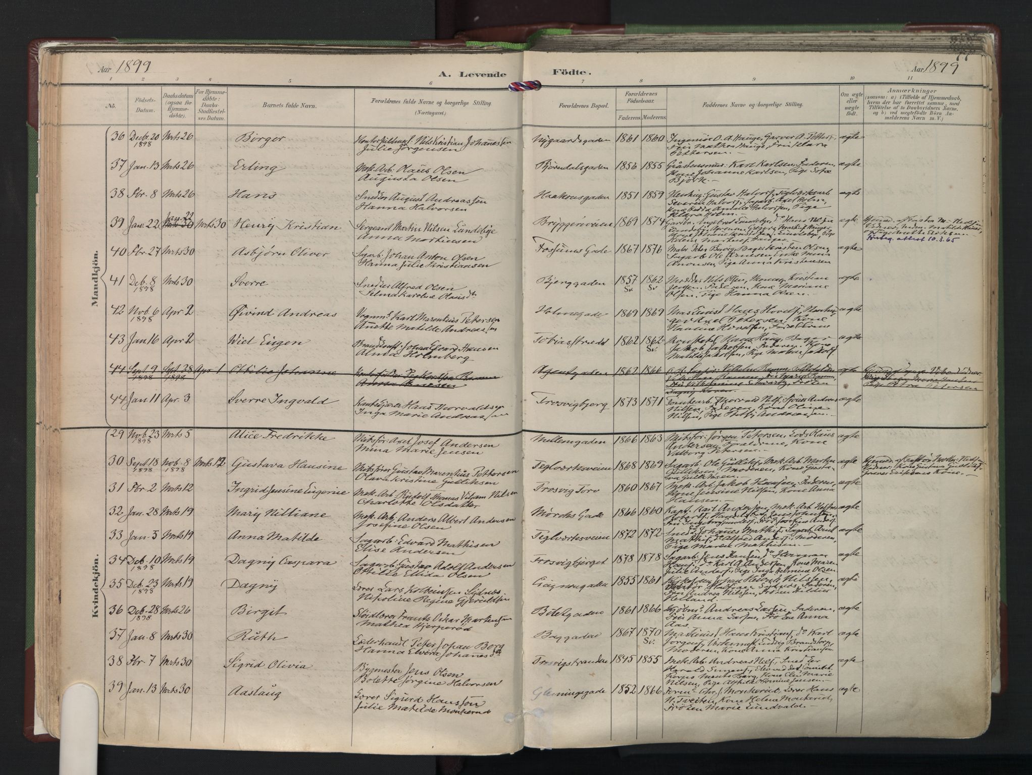 Fredrikstad domkirkes prestekontor Kirkebøker, AV/SAO-A-10906/F/Fa/L0006: Parish register (official) no. I 6, 1894-1914, p. 77