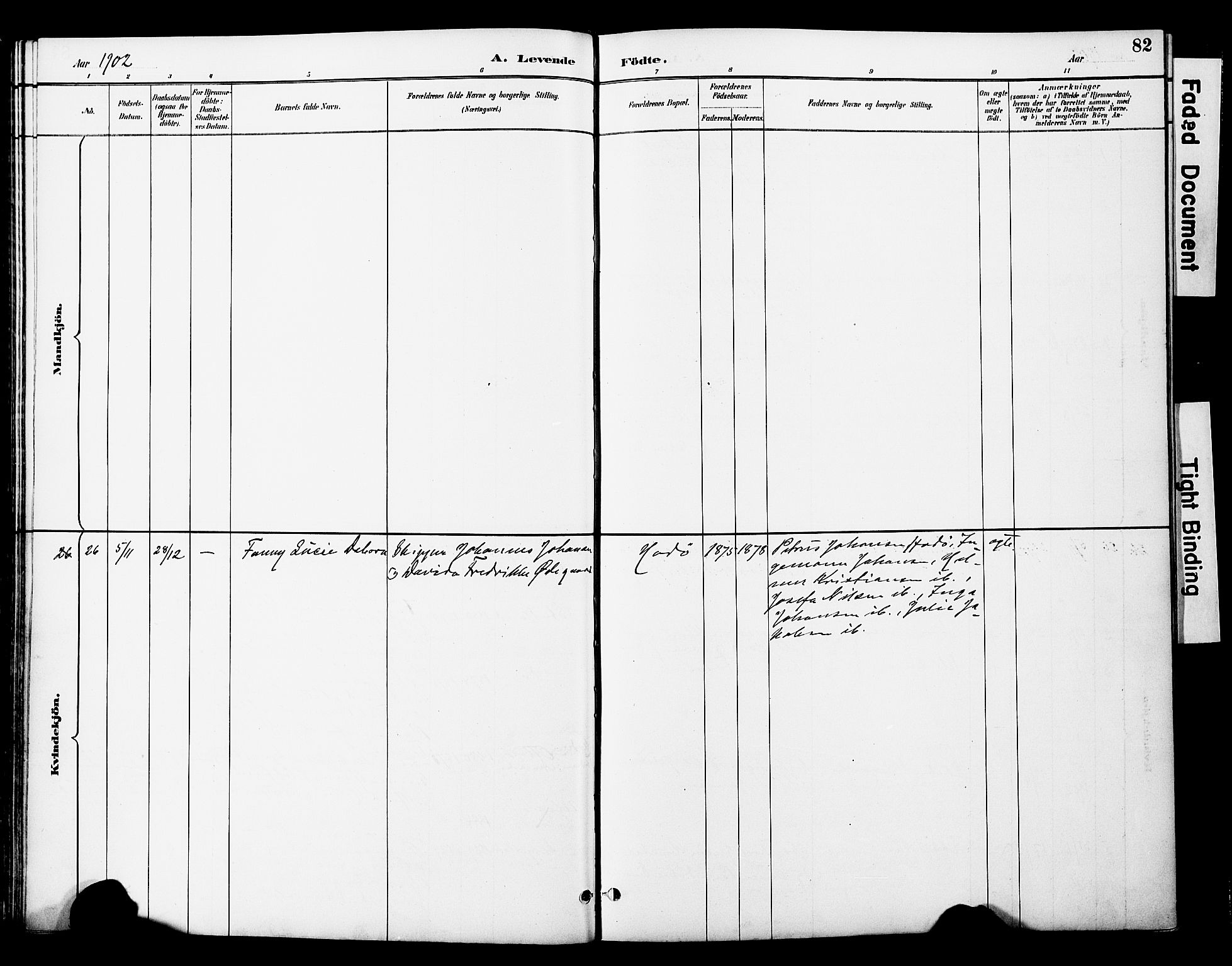 Ministerialprotokoller, klokkerbøker og fødselsregistre - Nord-Trøndelag, SAT/A-1458/774/L0628: Parish register (official) no. 774A02, 1887-1903, p. 82