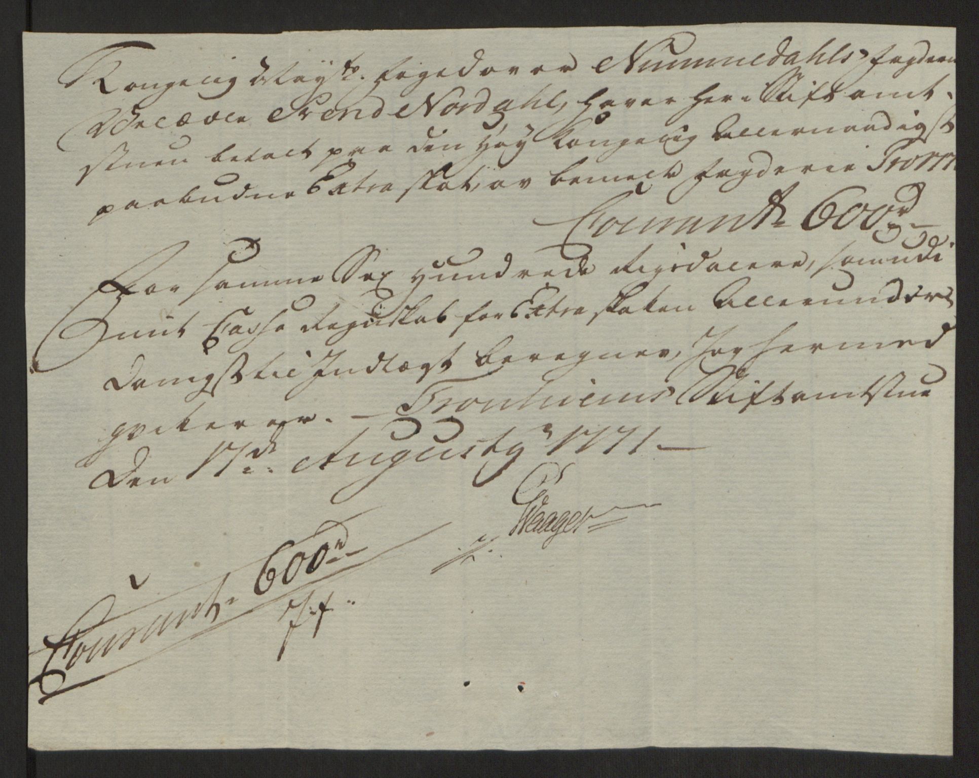 Rentekammeret inntil 1814, Reviderte regnskaper, Fogderegnskap, AV/RA-EA-4092/R64/L4502: Ekstraskatten Namdal, 1762-1772, p. 408