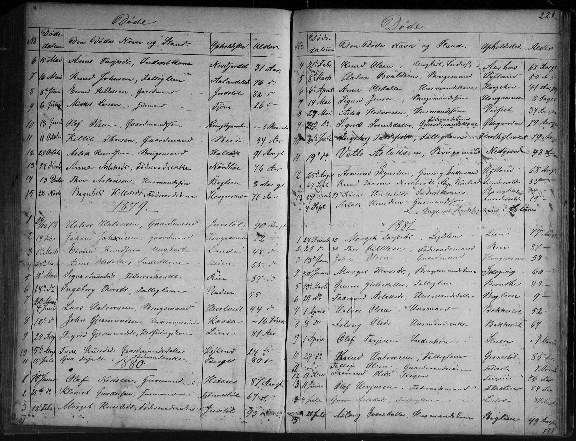 Vinje kirkebøker, SAKO/A-312/G/Ga/L0002: Parish register (copy) no. I 2, 1849-1893, p. 224