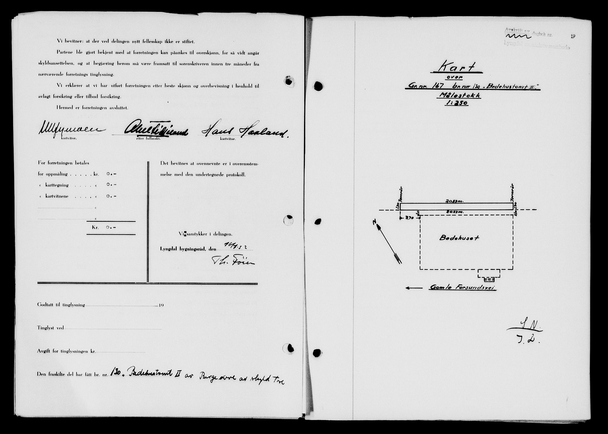 Lyngdal sorenskriveri, AV/SAK-1221-0004/G/Gb/L0667: Mortgage book no. A XIII, 1951-1952, Diary no: : 626/1952