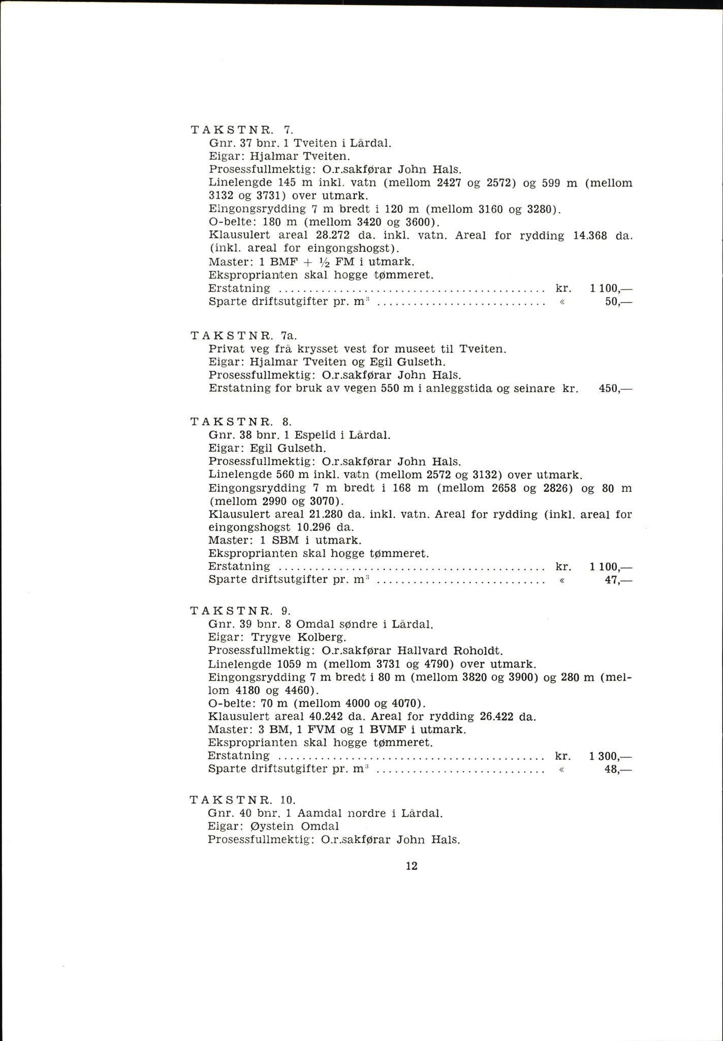 Vest-Telemark sorenskriveri, AV/SAKO-A-134/F/Fo/Fob/L0002: Skjønn/rettsbøker for kraftutbygging/veg, 1963-1968, p. 14