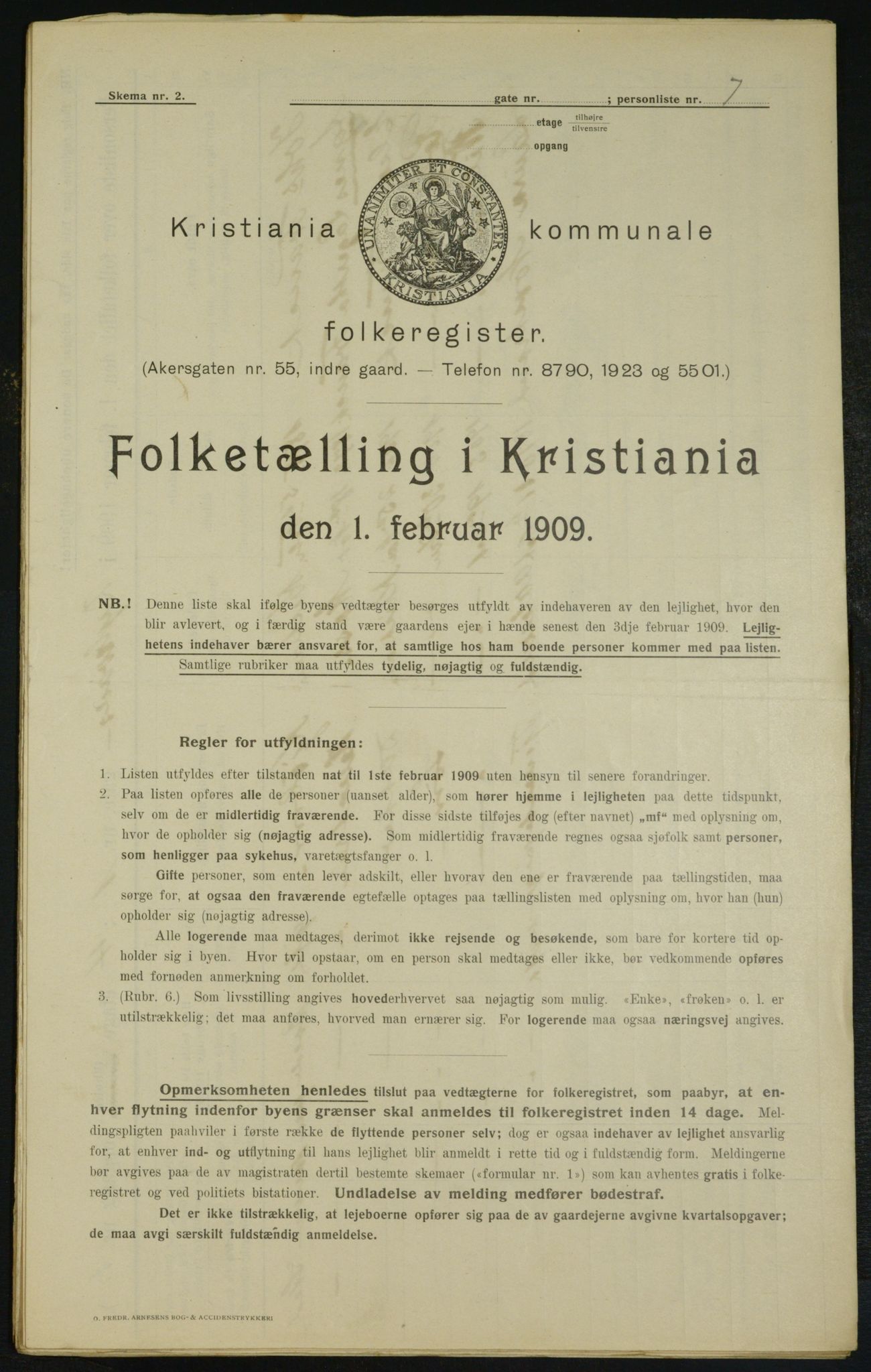 OBA, Municipal Census 1909 for Kristiania, 1909, p. 15920