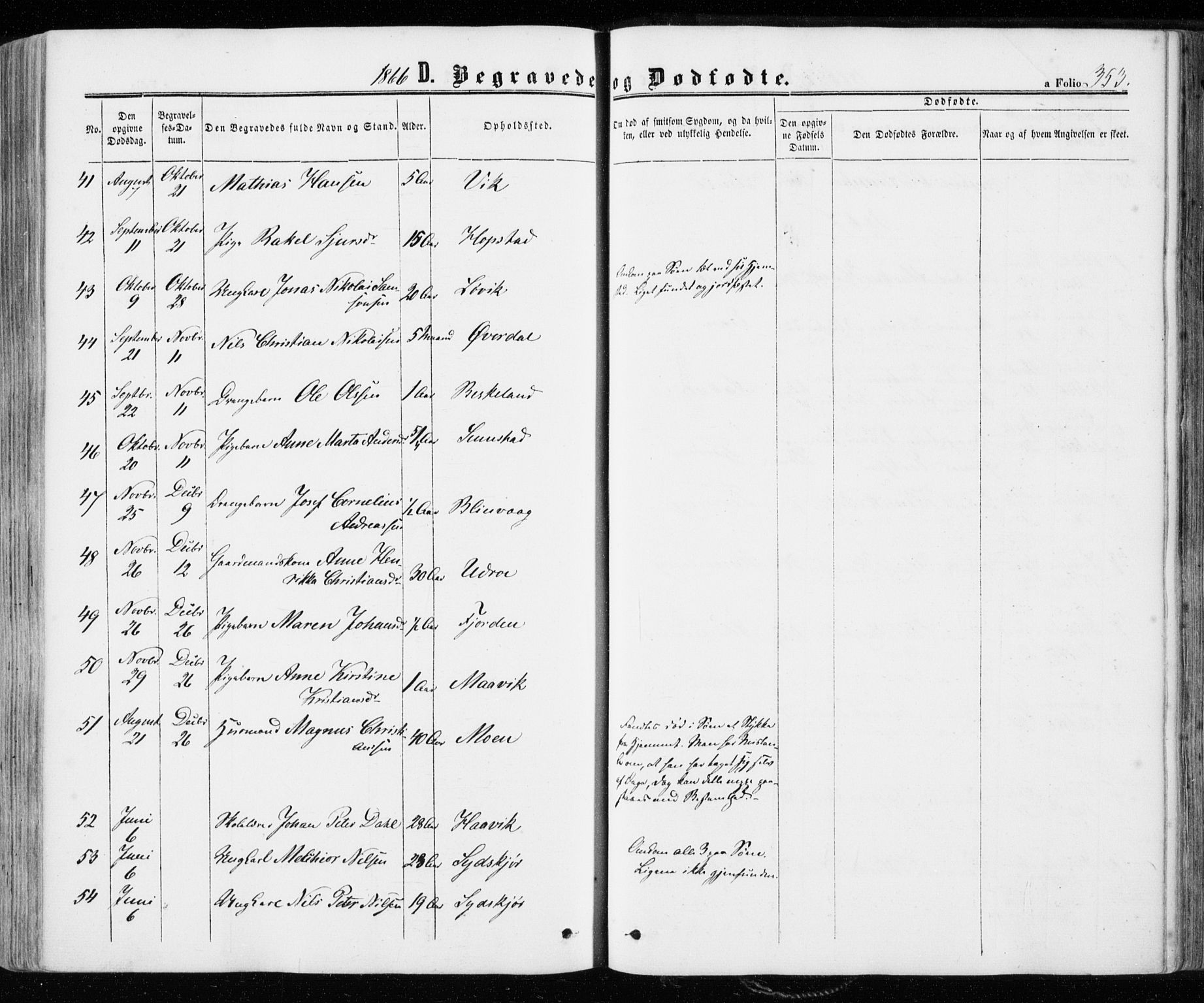 Ministerialprotokoller, klokkerbøker og fødselsregistre - Sør-Trøndelag, AV/SAT-A-1456/657/L0705: Parish register (official) no. 657A06, 1858-1867, p. 353