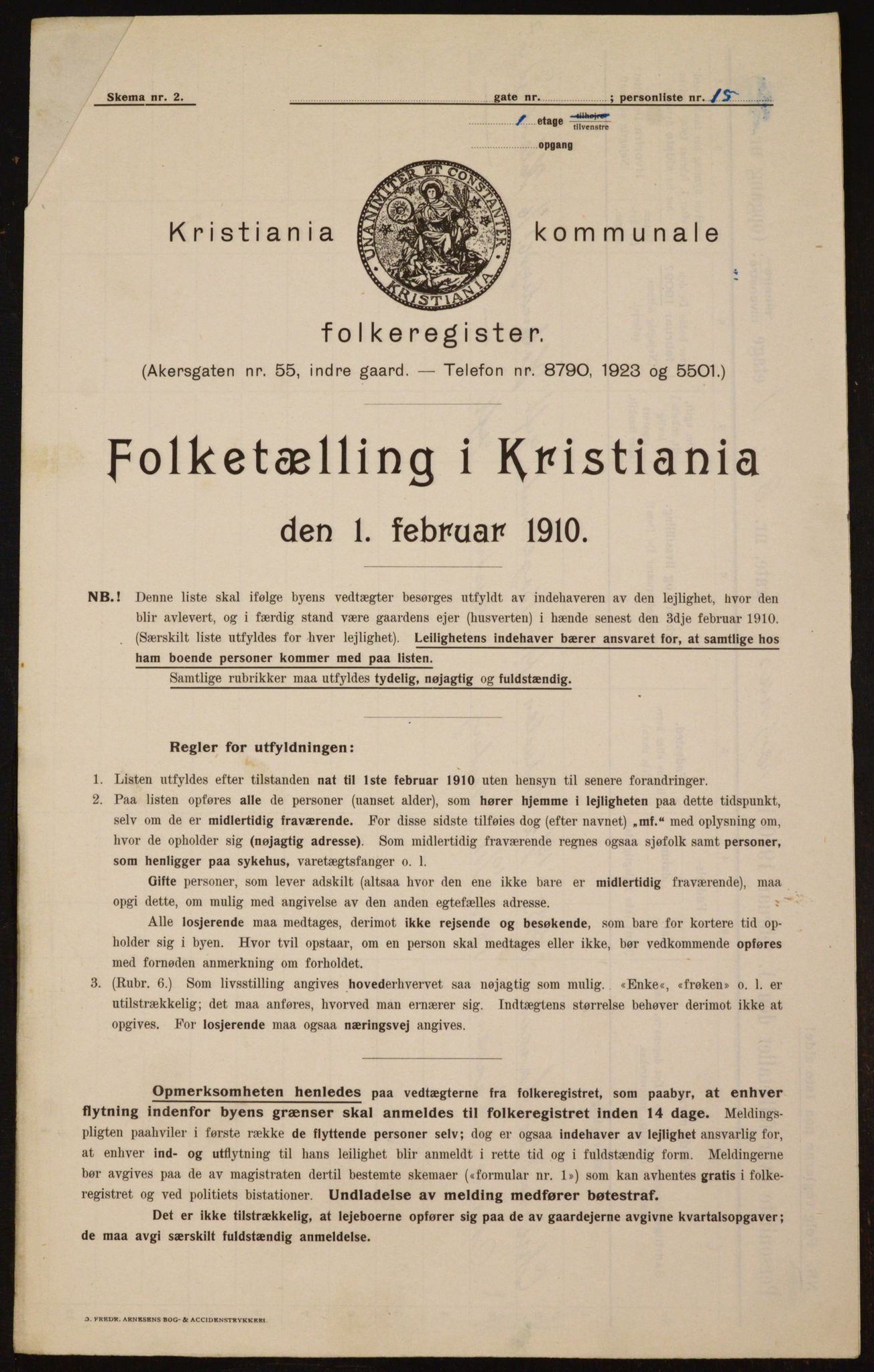 OBA, Municipal Census 1910 for Kristiania, 1910, p. 57572