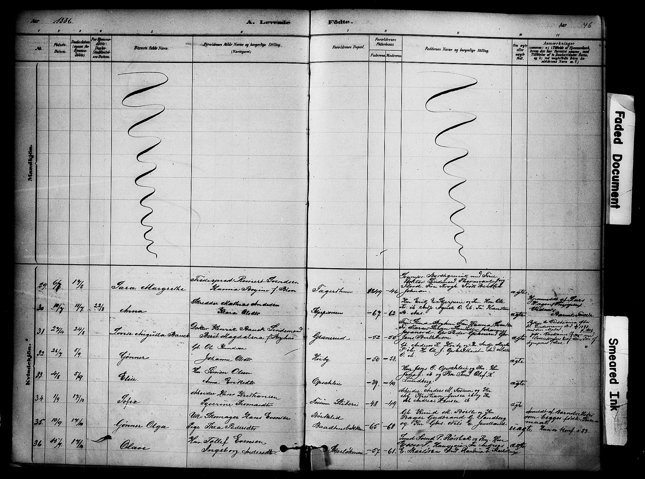Ringsaker prestekontor, SAH/PREST-014/K/Ka/L0014: Parish register (official) no. 14, 1879-1890, p. 46