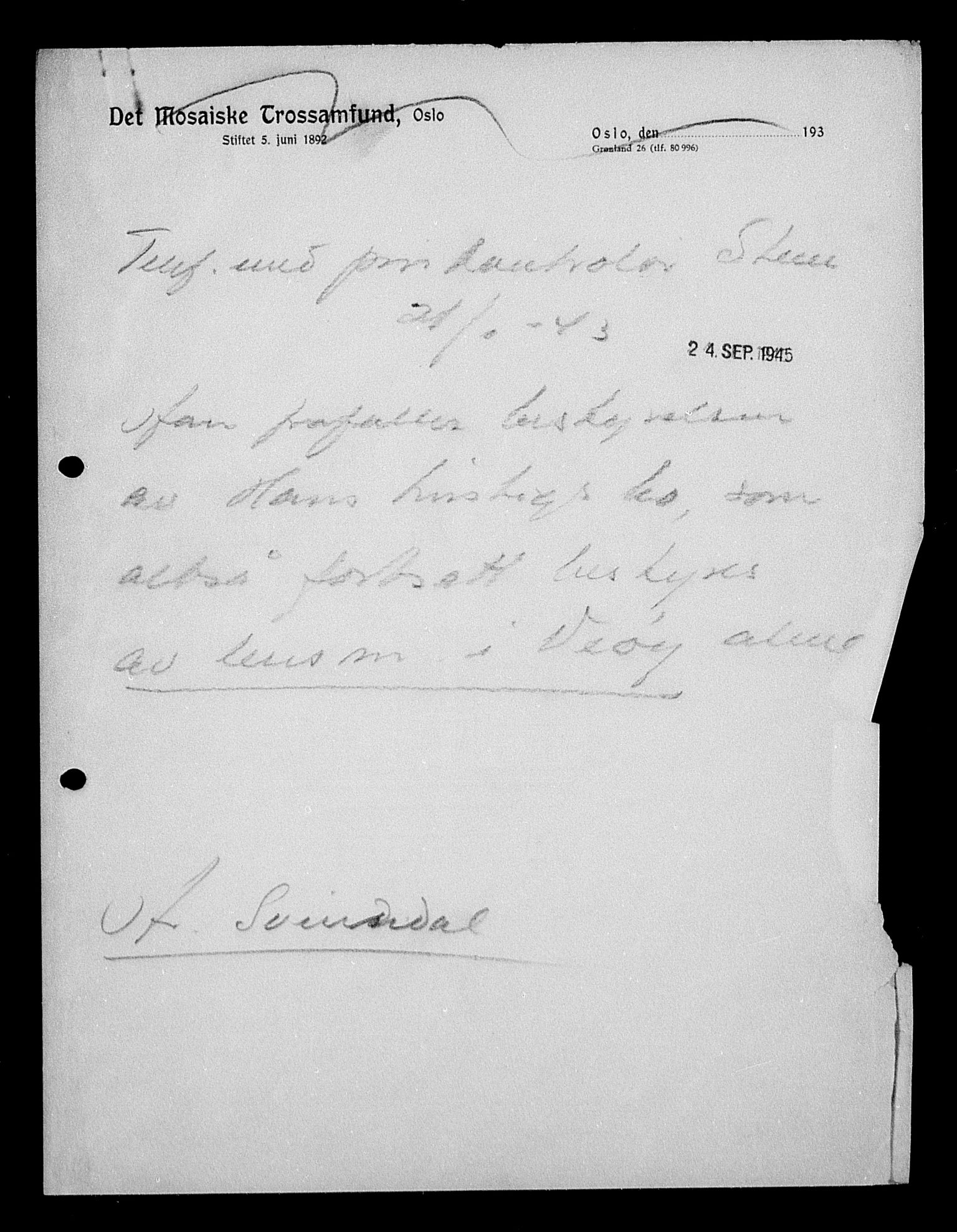 Justisdepartementet, Tilbakeføringskontoret for inndratte formuer, AV/RA-S-1564/H/Hc/Hcb/L0915: --, 1945-1947, p. 44